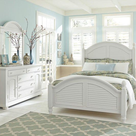 Summer House I - Poster Bed, Dresser & Mirror - Hornell Furniture Outlet