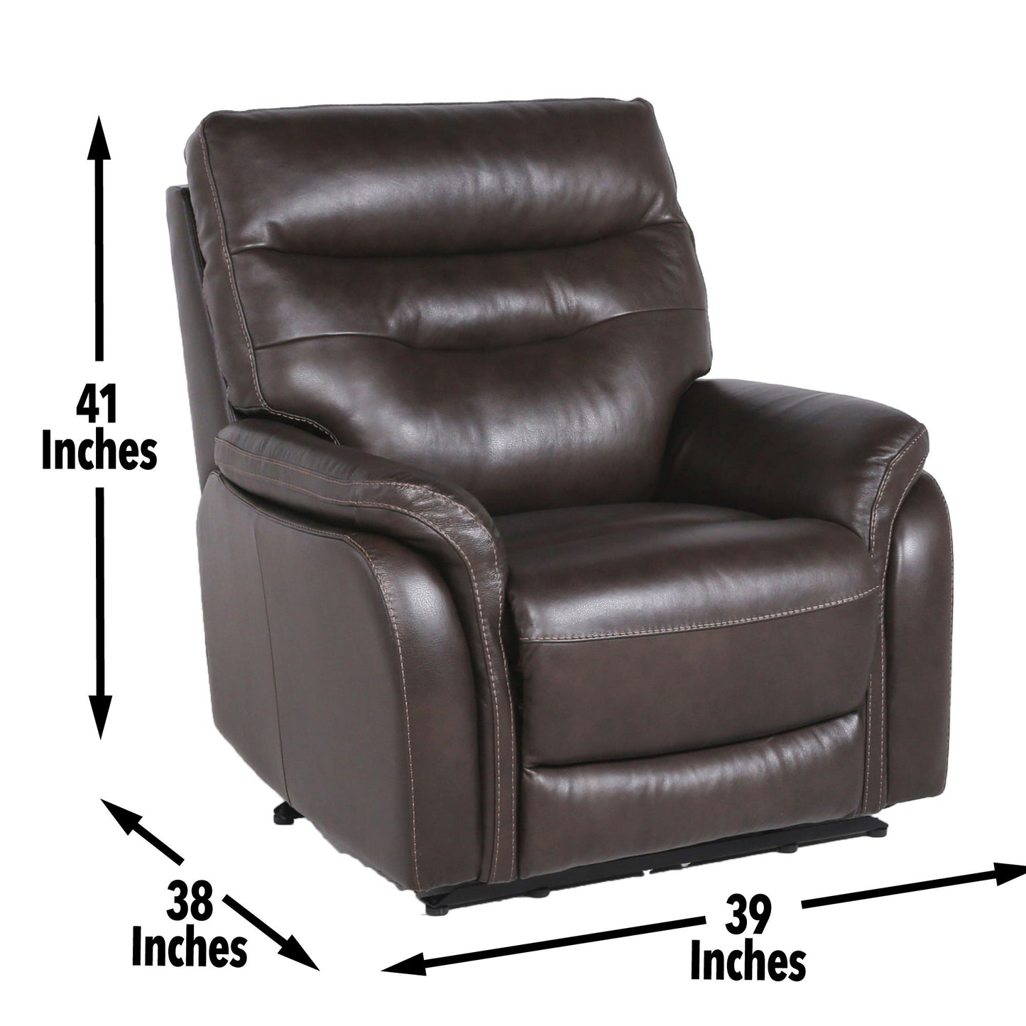 Fortuna - 3 Piece Dual Power Reclining Set - Coffee - Hornell Furniture Outlet