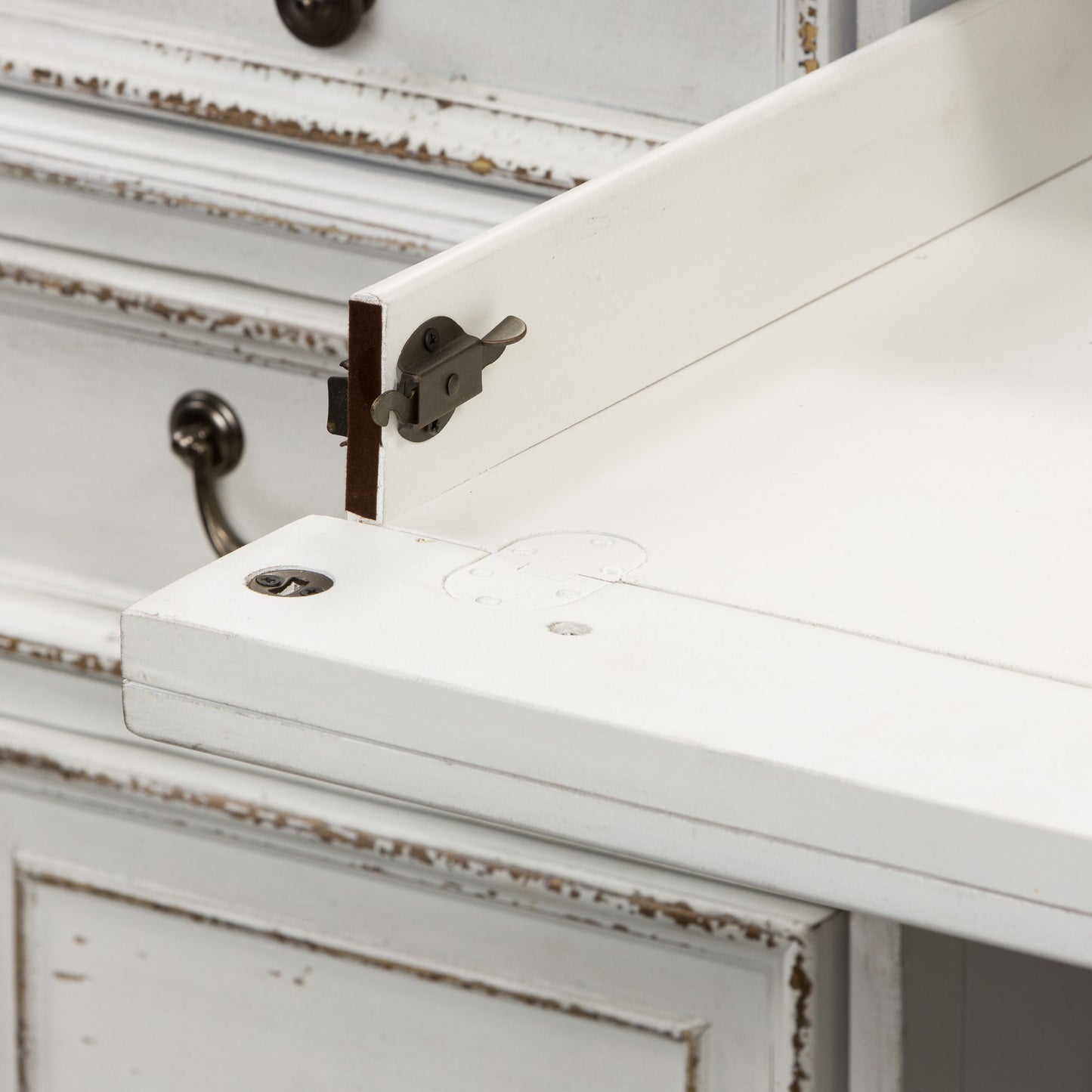 Magnolia Manor - Desk - White - Hornell Furniture Outlet
