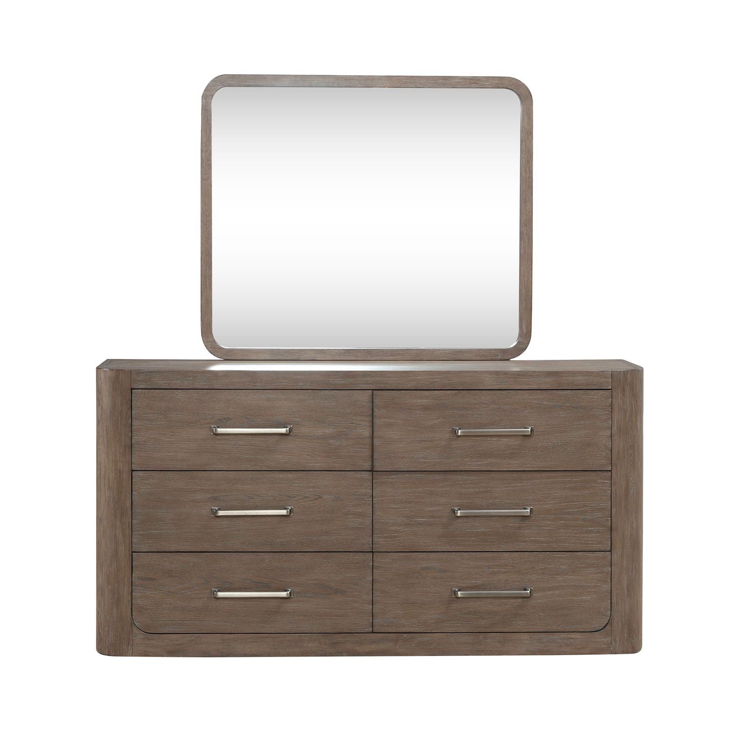 South Bend - Dresser & Mirror - Brown - Hornell Furniture Outlet