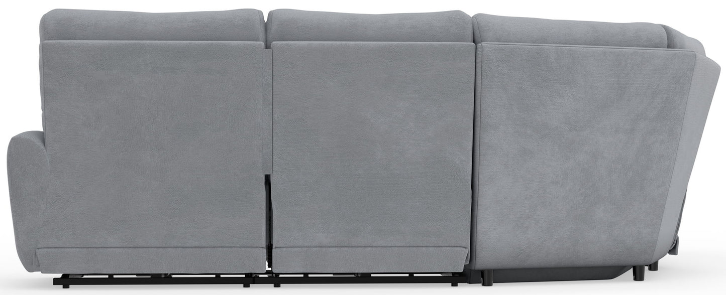 Majesty - Deep Seating Power Reclining Sectional - Hornell Furniture Outlet