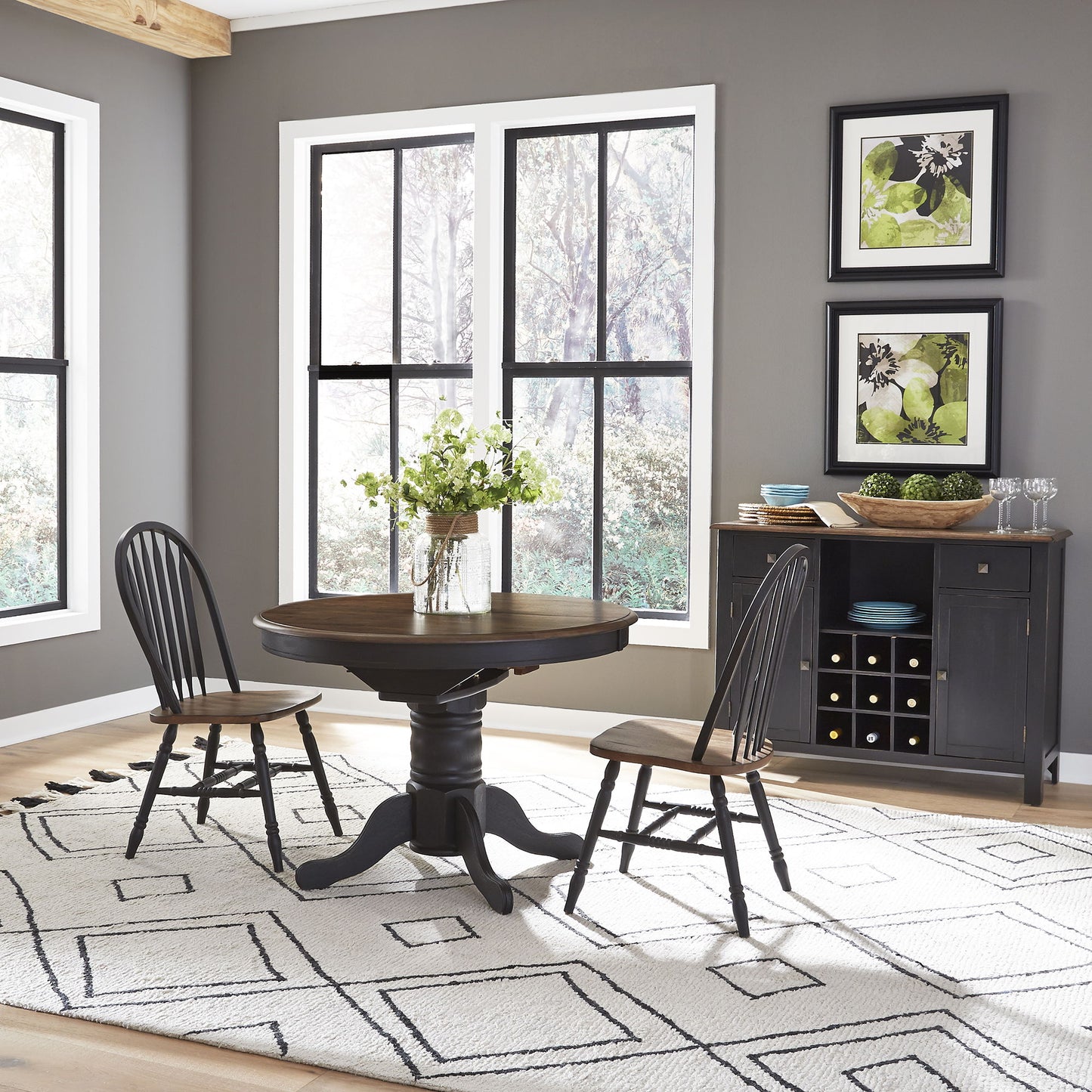 Carolina Crossing - Pedestal Table Set - Hornell Furniture Outlet