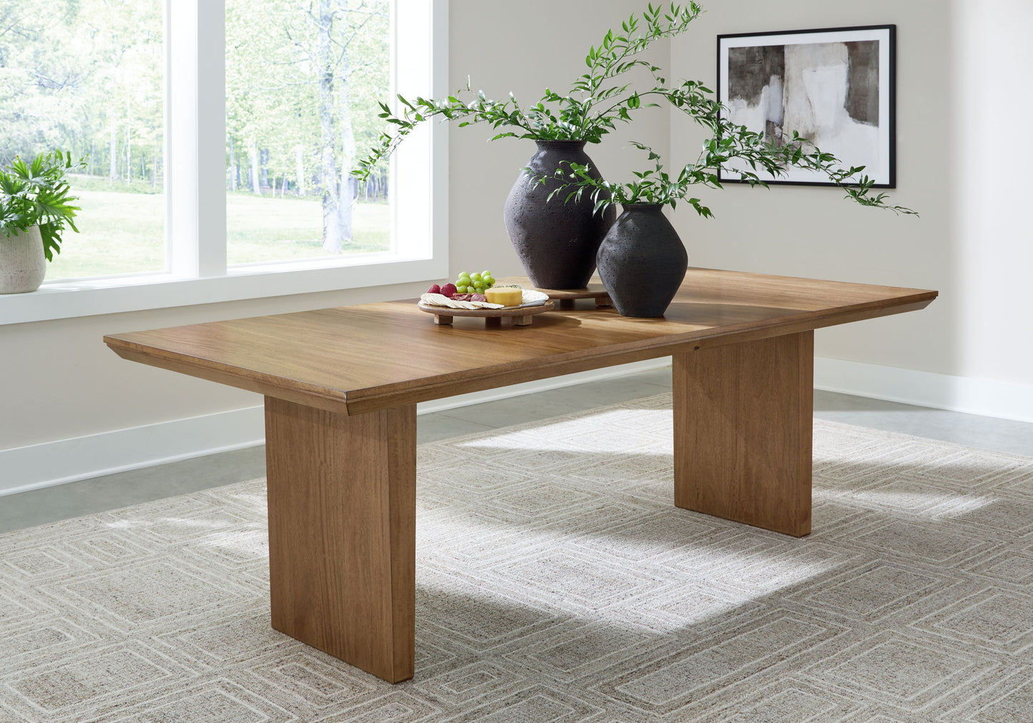 Sherbana - Light Brown - Rectangular Dining Room Extension Table - Hornell Furniture Outlet