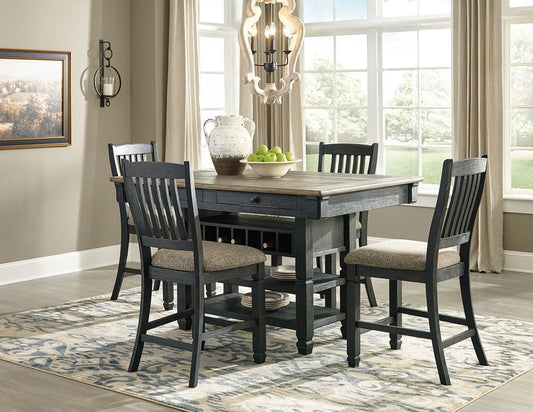 Tyler Creek - Counter Height Table Set - Hornell Furniture Outlet