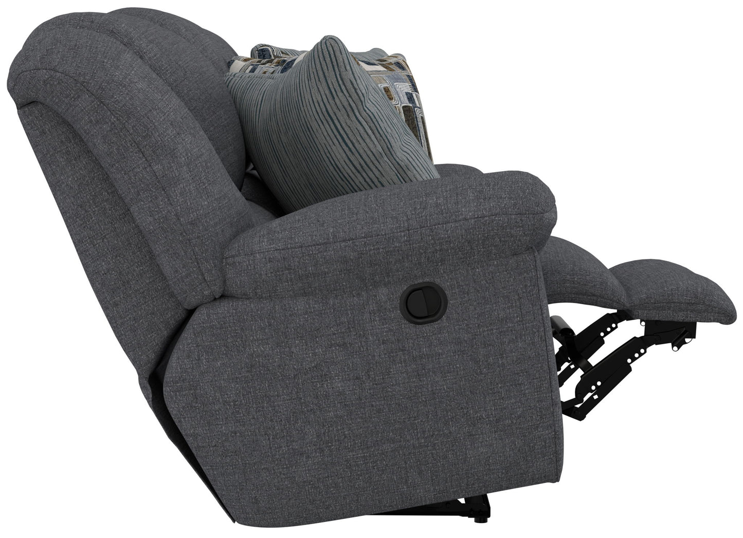 Trifecta - Sofa With 3 Recliners and Drop Down Table - Hornell Furniture Outlet