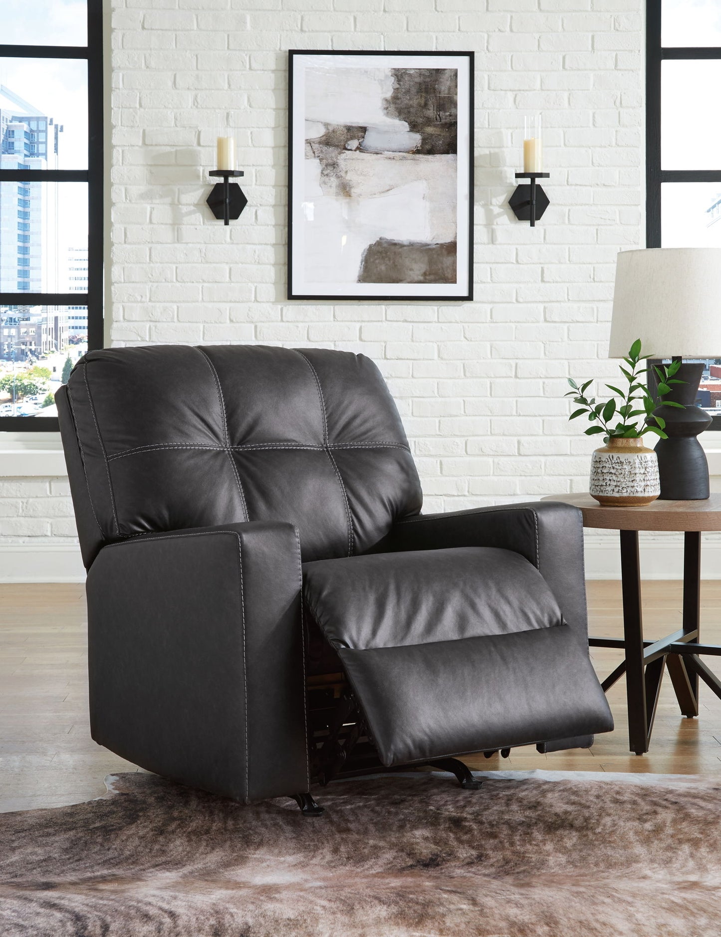 Barlin Mills - Rocker Recliner - Hornell Furniture Outlet