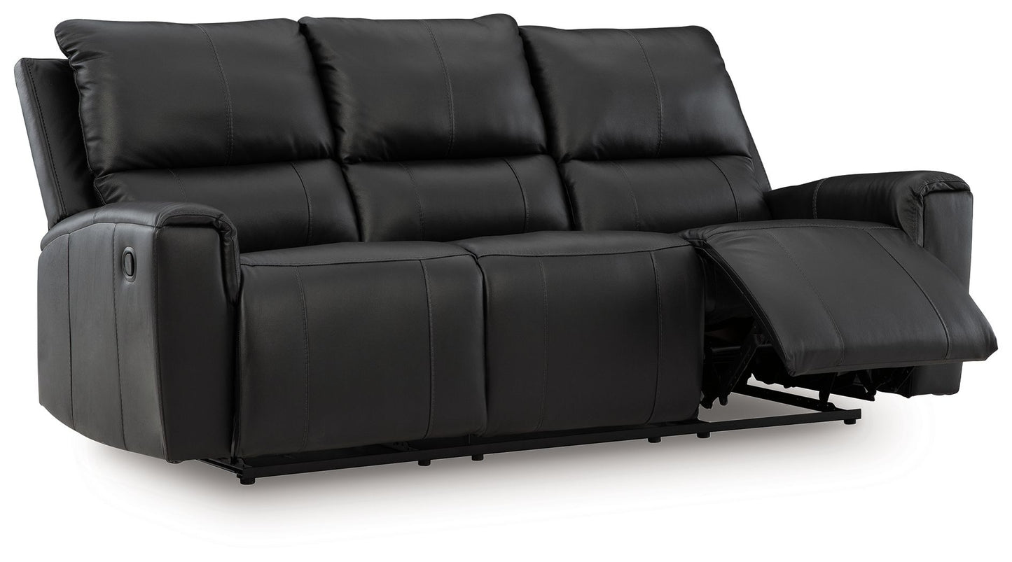 Glossmore - Black - Reclining Sofa - Hornell Furniture Outlet