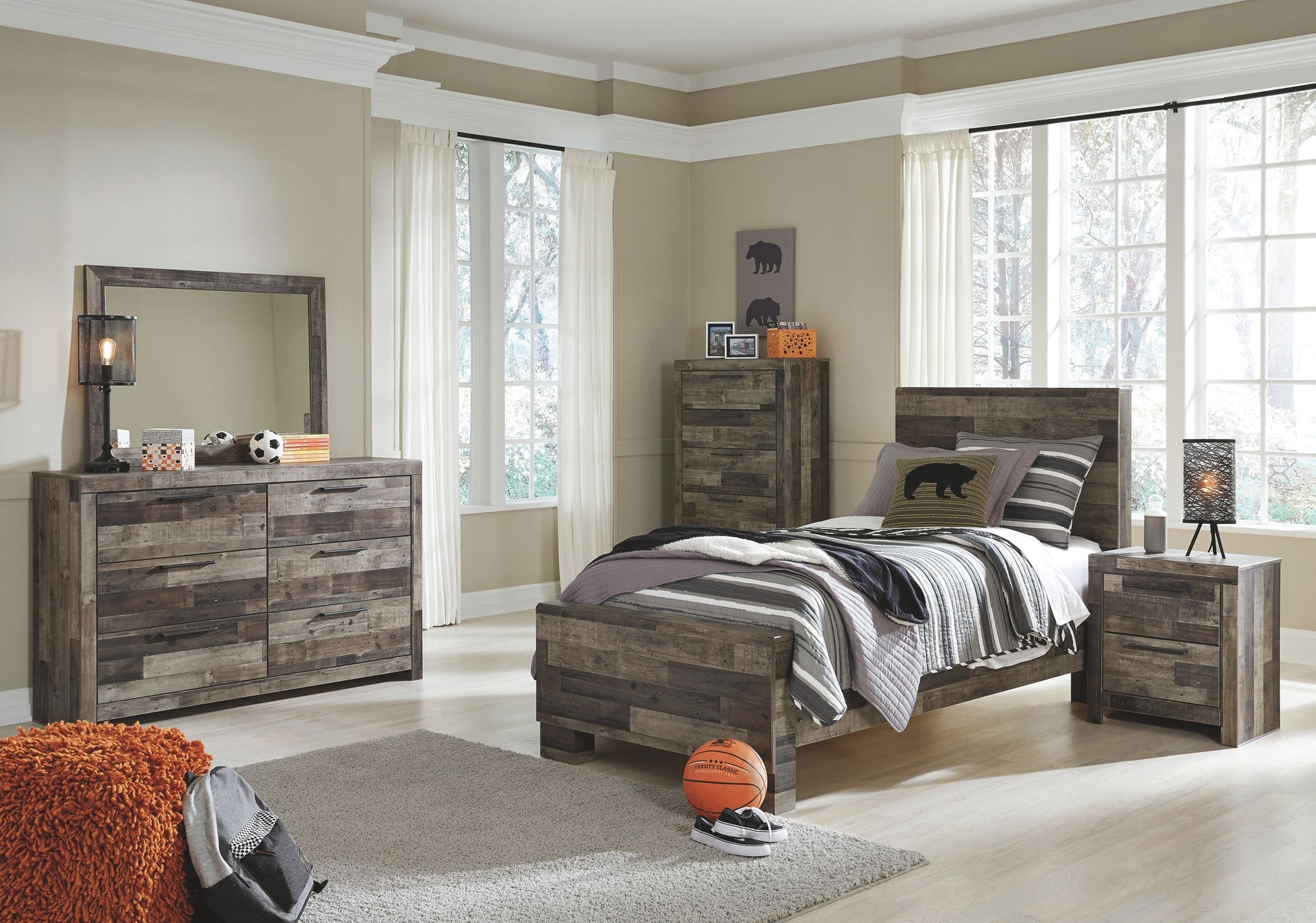 Derekson - Youth Panel Bedroom Set - Hornell Furniture Outlet