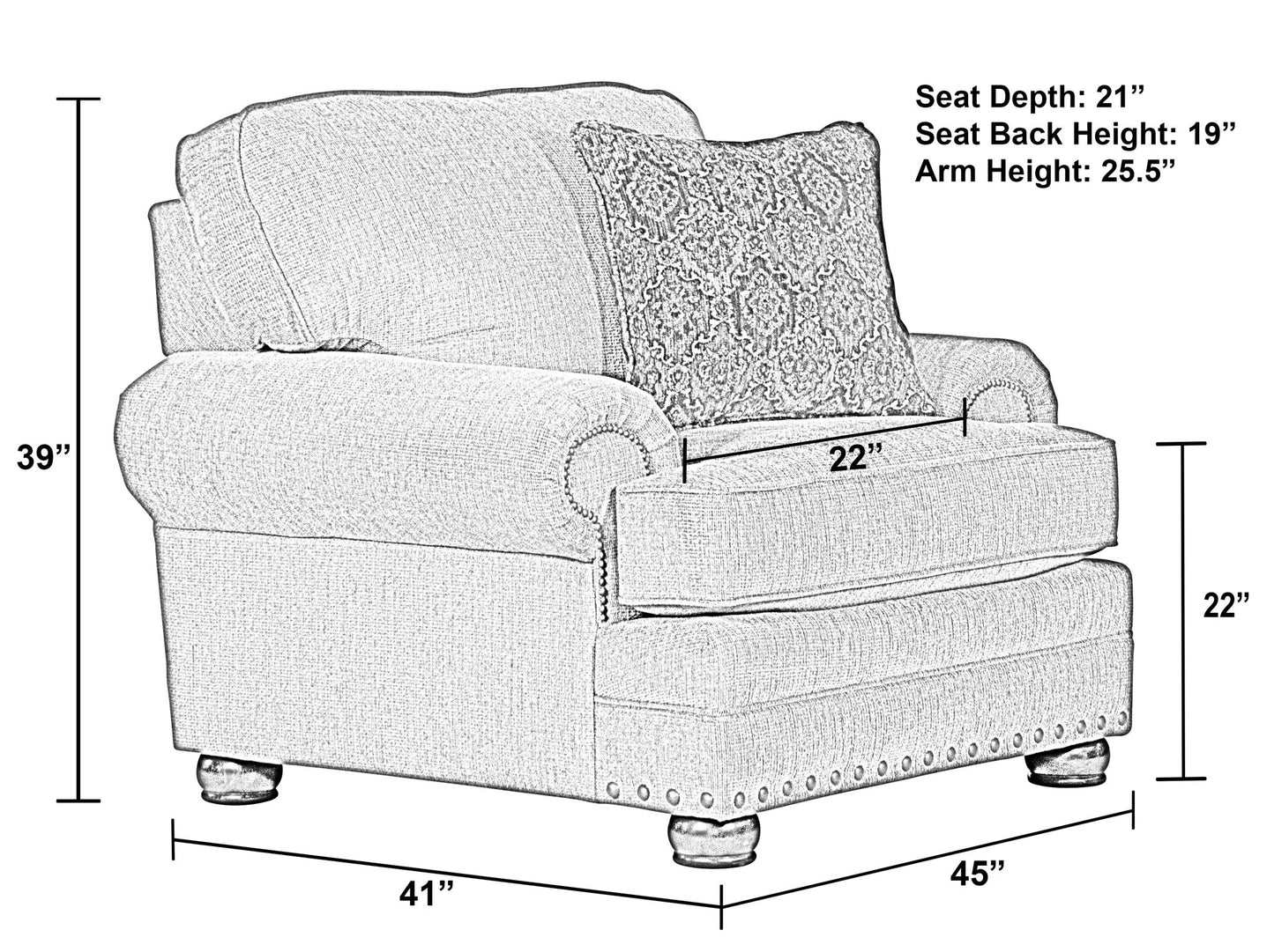 Singletary - Chair - Hornell Furniture Outlet