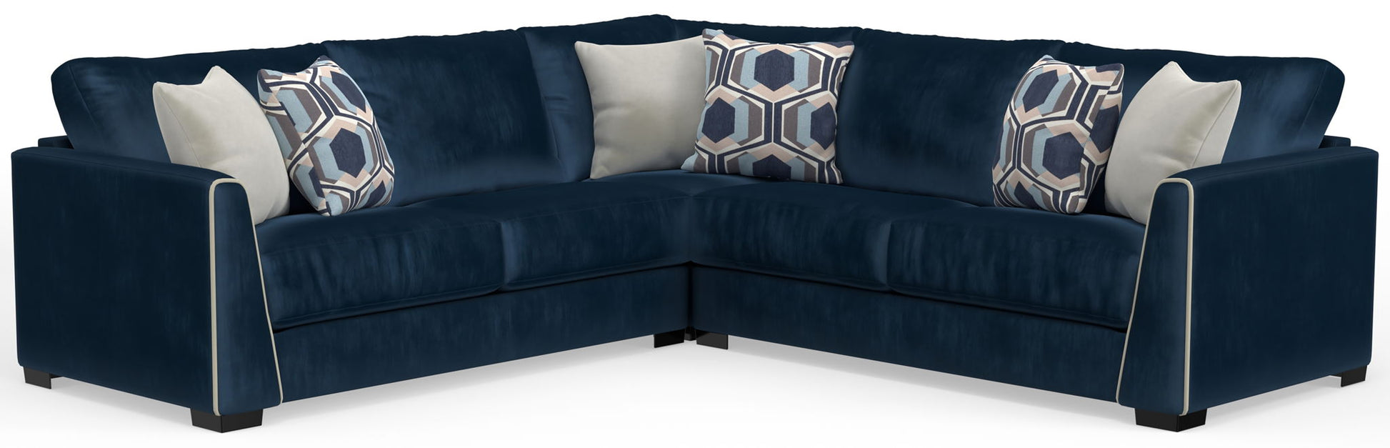 Jetson - Sectional With Comfort Coil Seat Cushions And Included Accent Pillows - Hornell Furniture Outlet