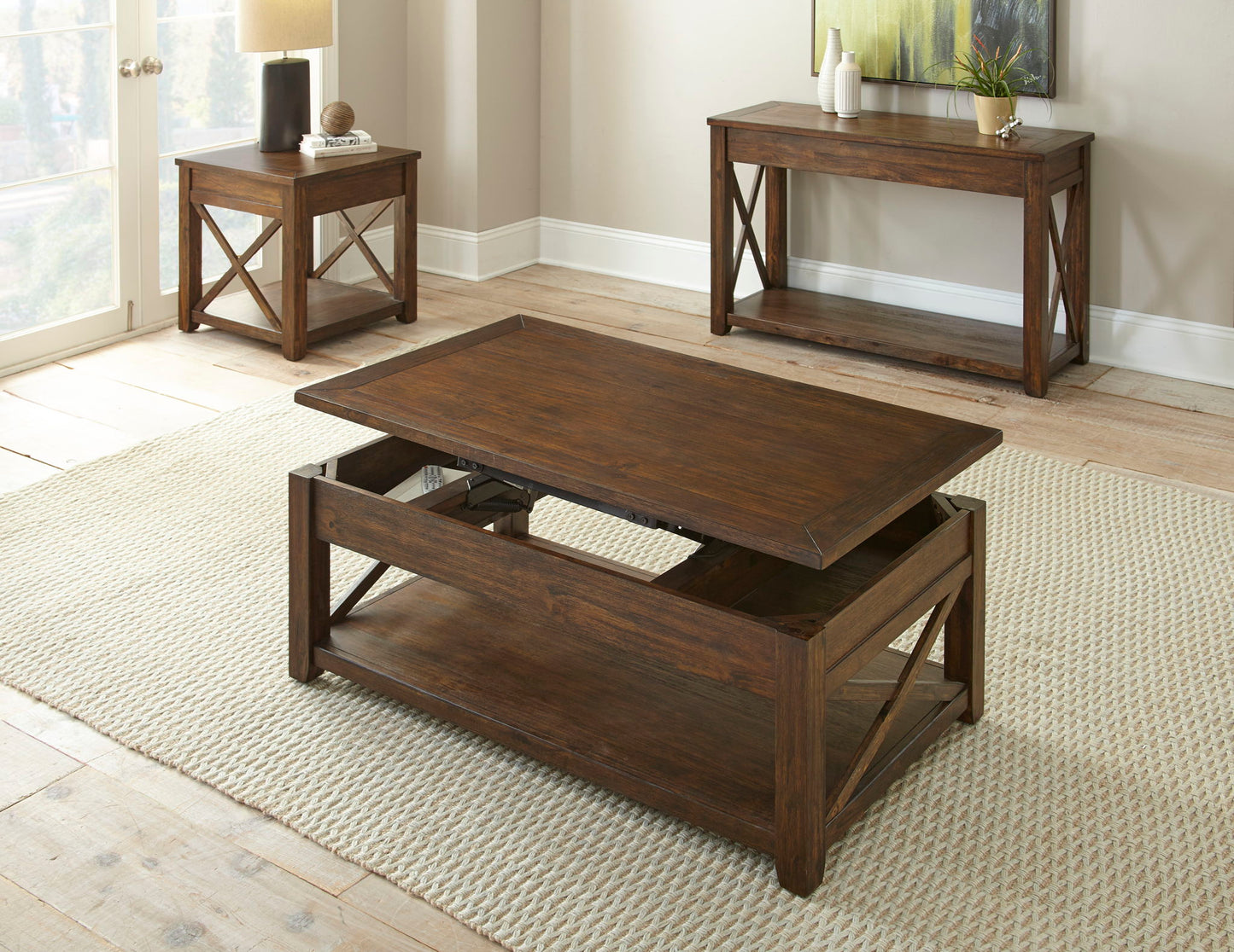 Lenka - Sofa Table - Brown - Hornell Furniture Outlet