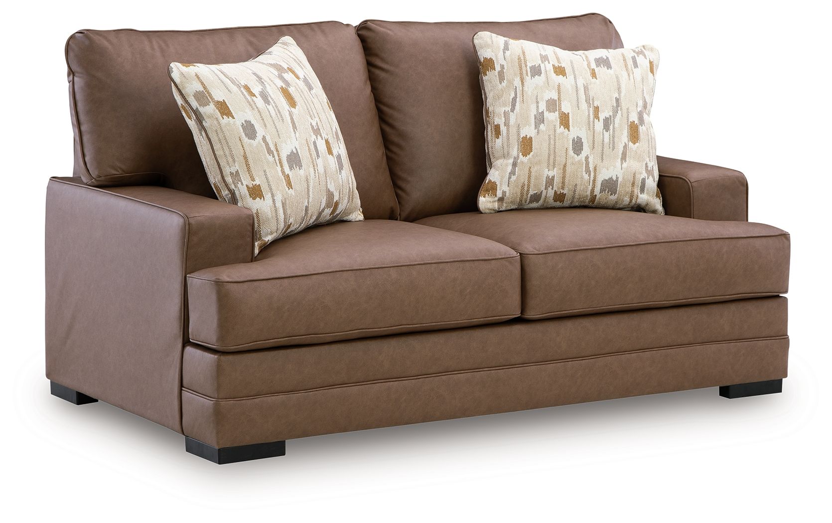 VillaCourt - Caramel - Loveseat - Hornell Furniture Outlet