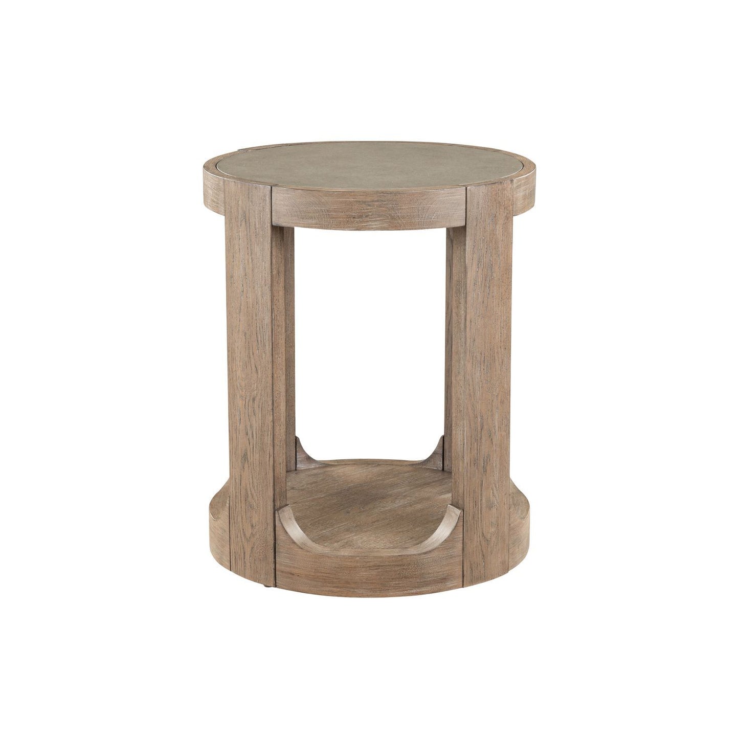 South Bend - Round Chairside Table - Brown - Hornell Furniture Outlet