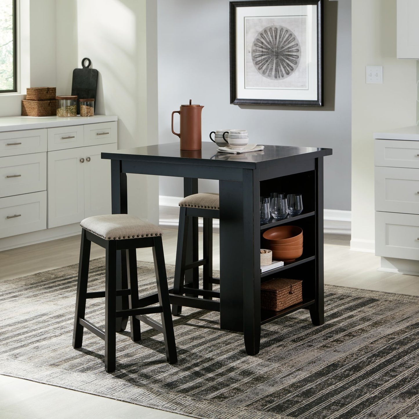 Brook Creek - 3 Piece Counter Set - Hornell Furniture Outlet