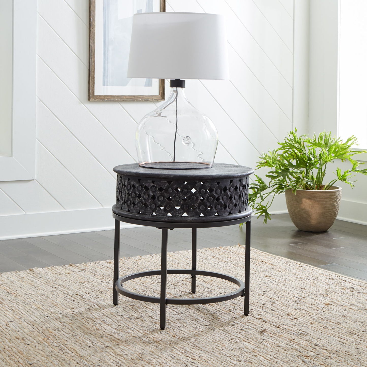 Stella - Accent End Table - Chalkboard Black - Hornell Furniture Outlet