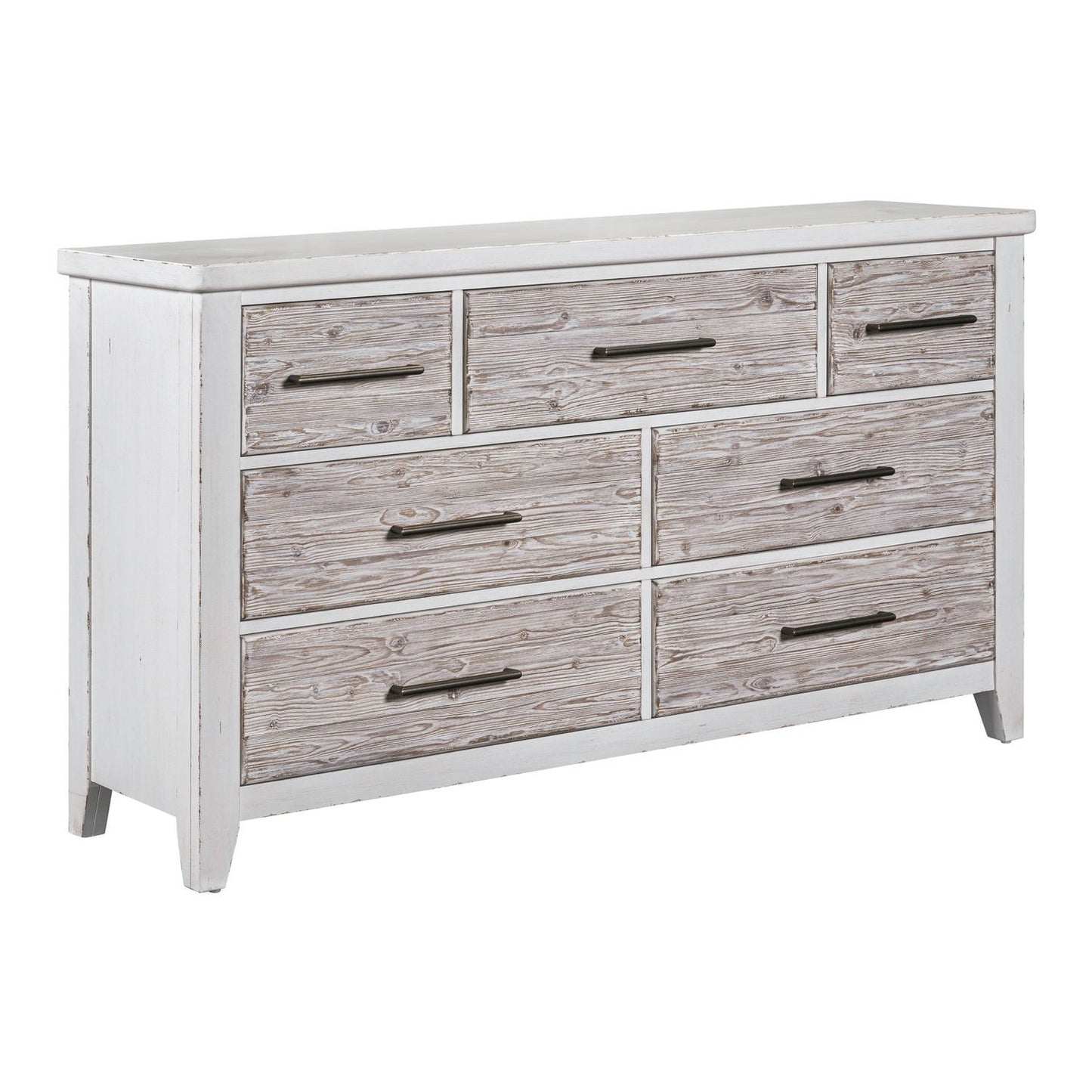 Backroads - 7 Drawer Dresser - White - Hornell Furniture Outlet