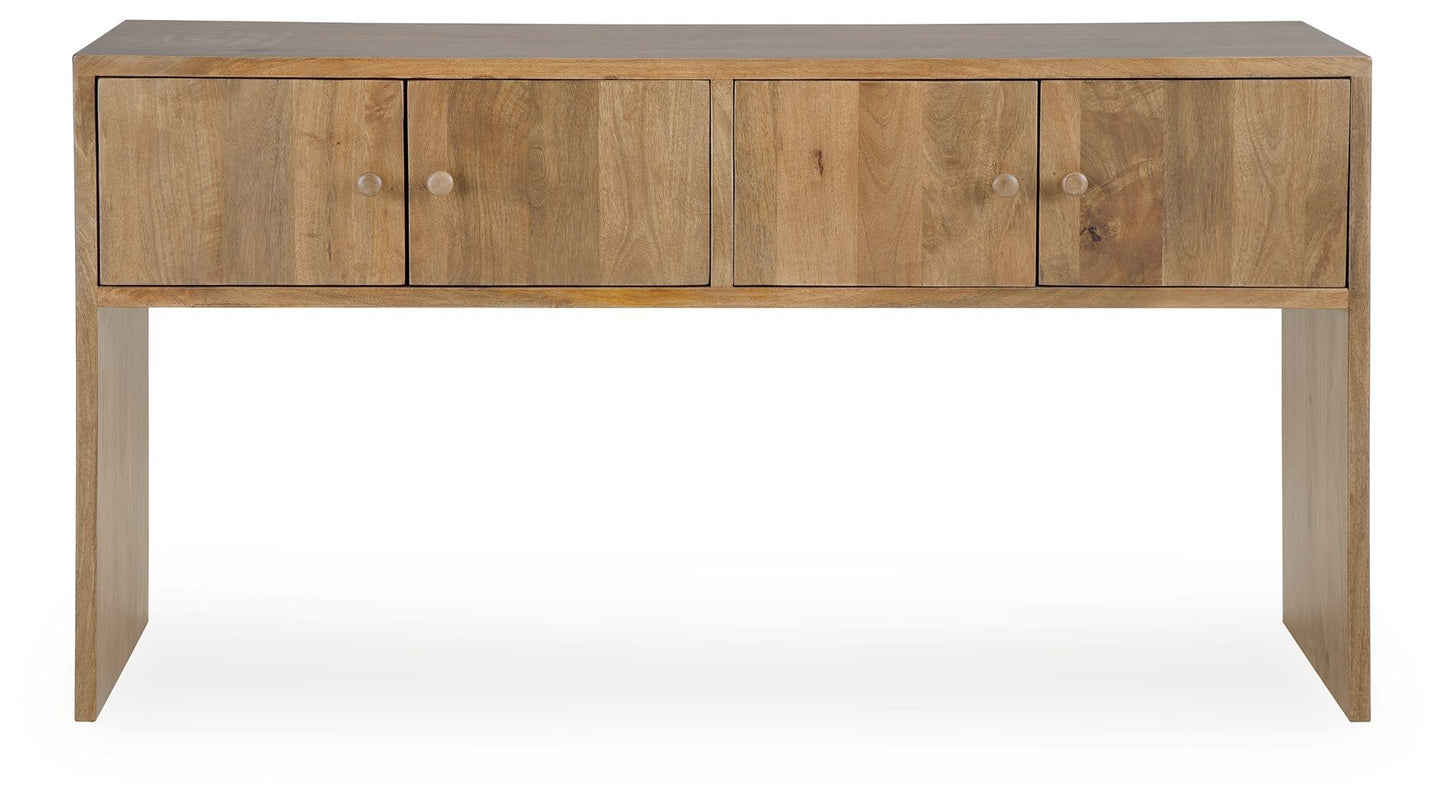 Ella Grove - Console - Rich Brown - Hornell Furniture Outlet