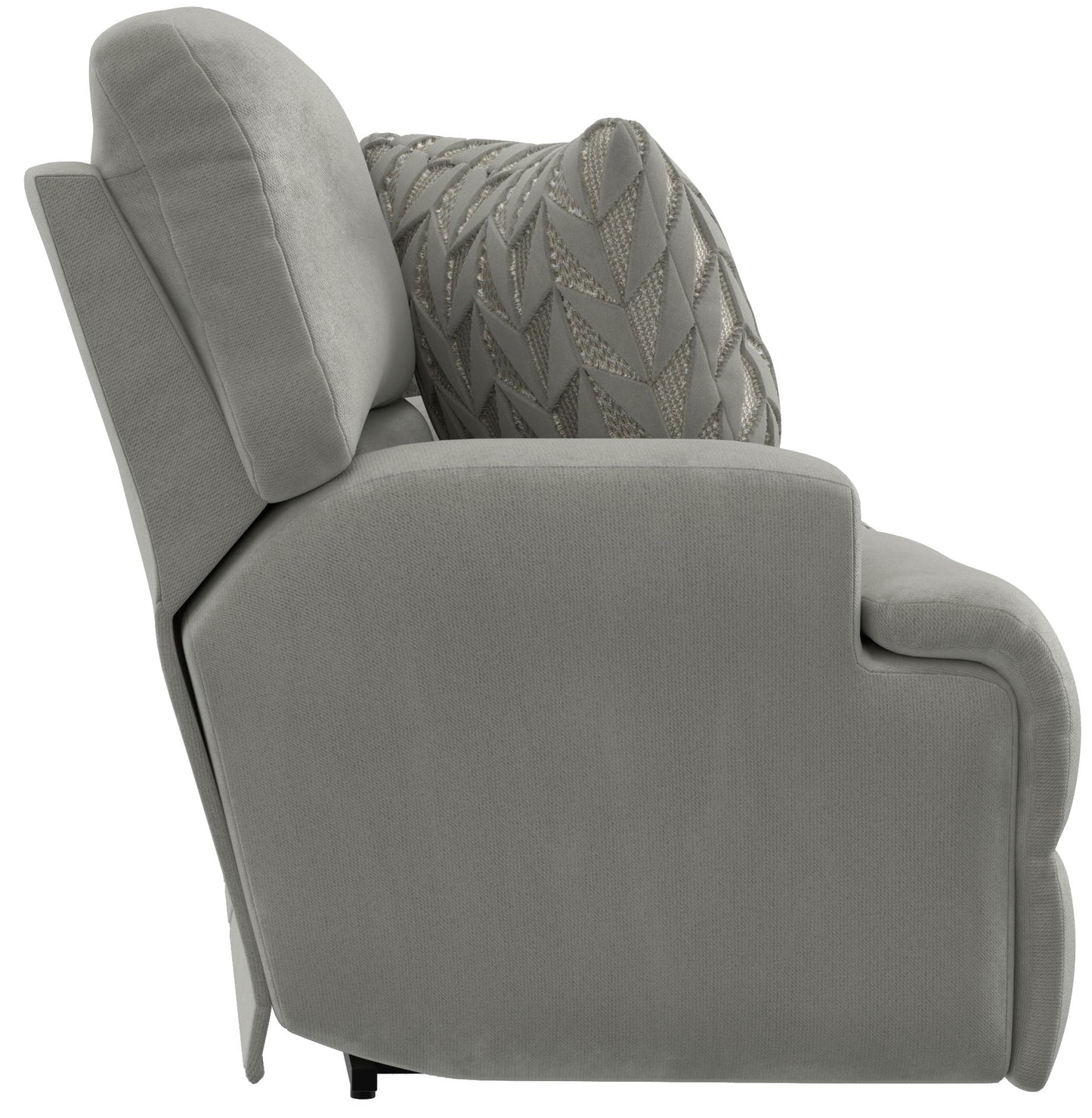 Renaldo - Power Console Loveseat With Zero Gravity Recline - Stone - Hornell Furniture Outlet