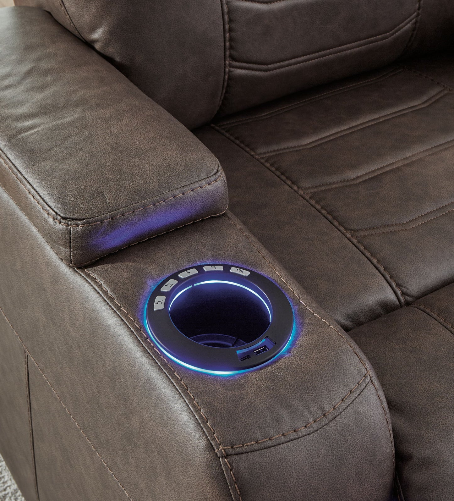 Schooner Rocks - Power Recliner / Adj Headrest - Hornell Furniture Outlet