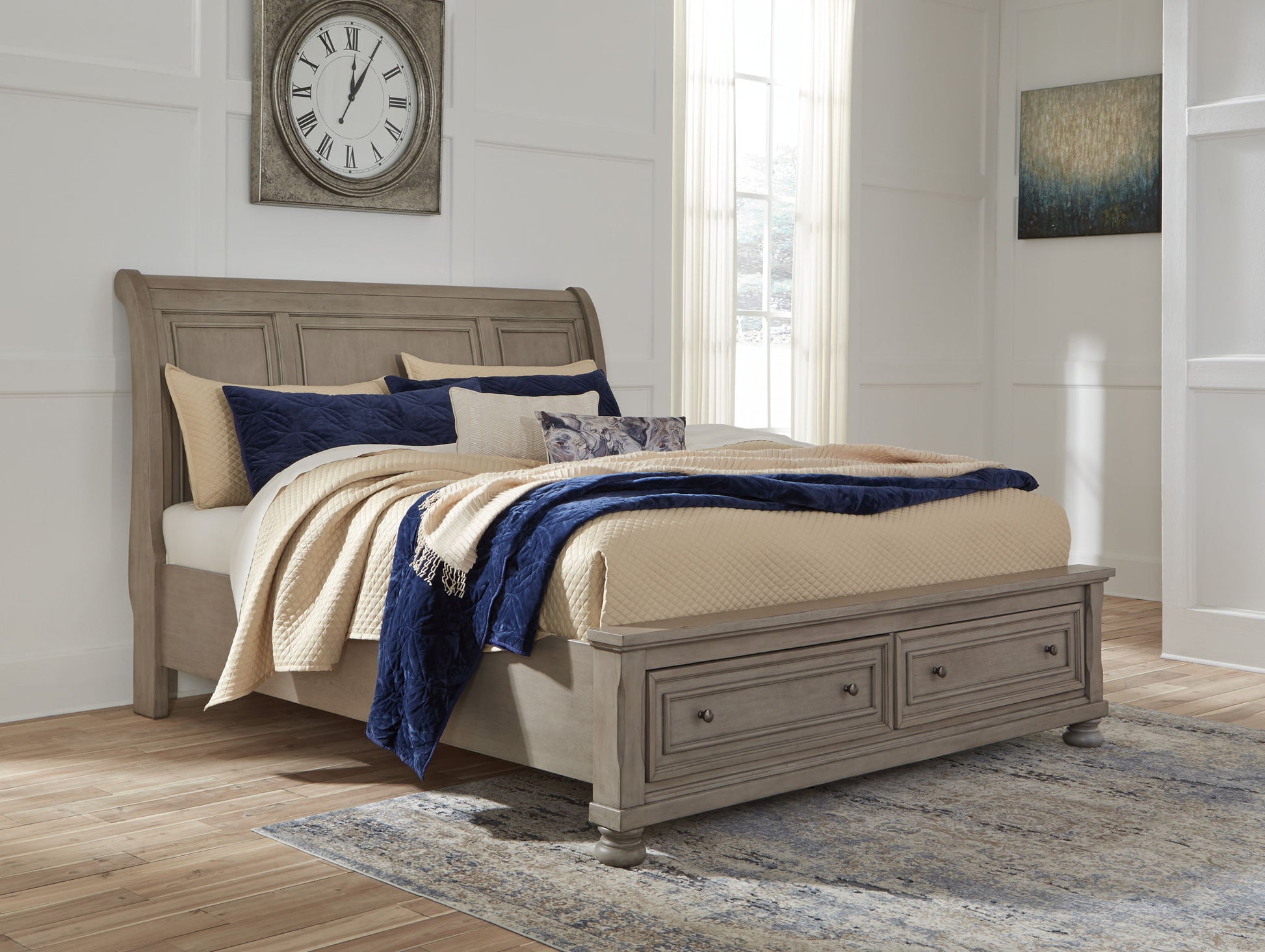 Lettner - Sleigh Bedroom Set - Hornell Furniture Outlet
