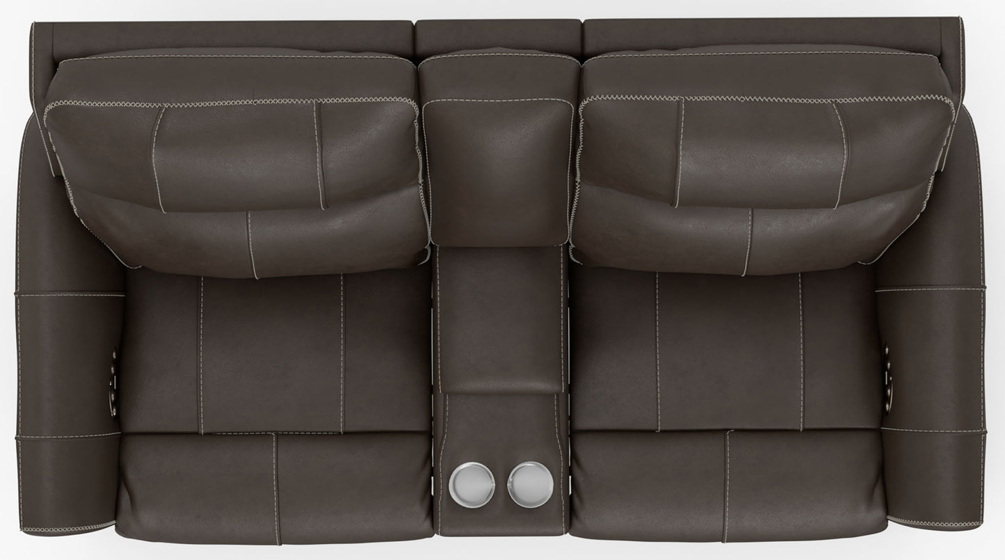 Fredda - Power Recliner Console Loveseat - Hornell Furniture Outlet