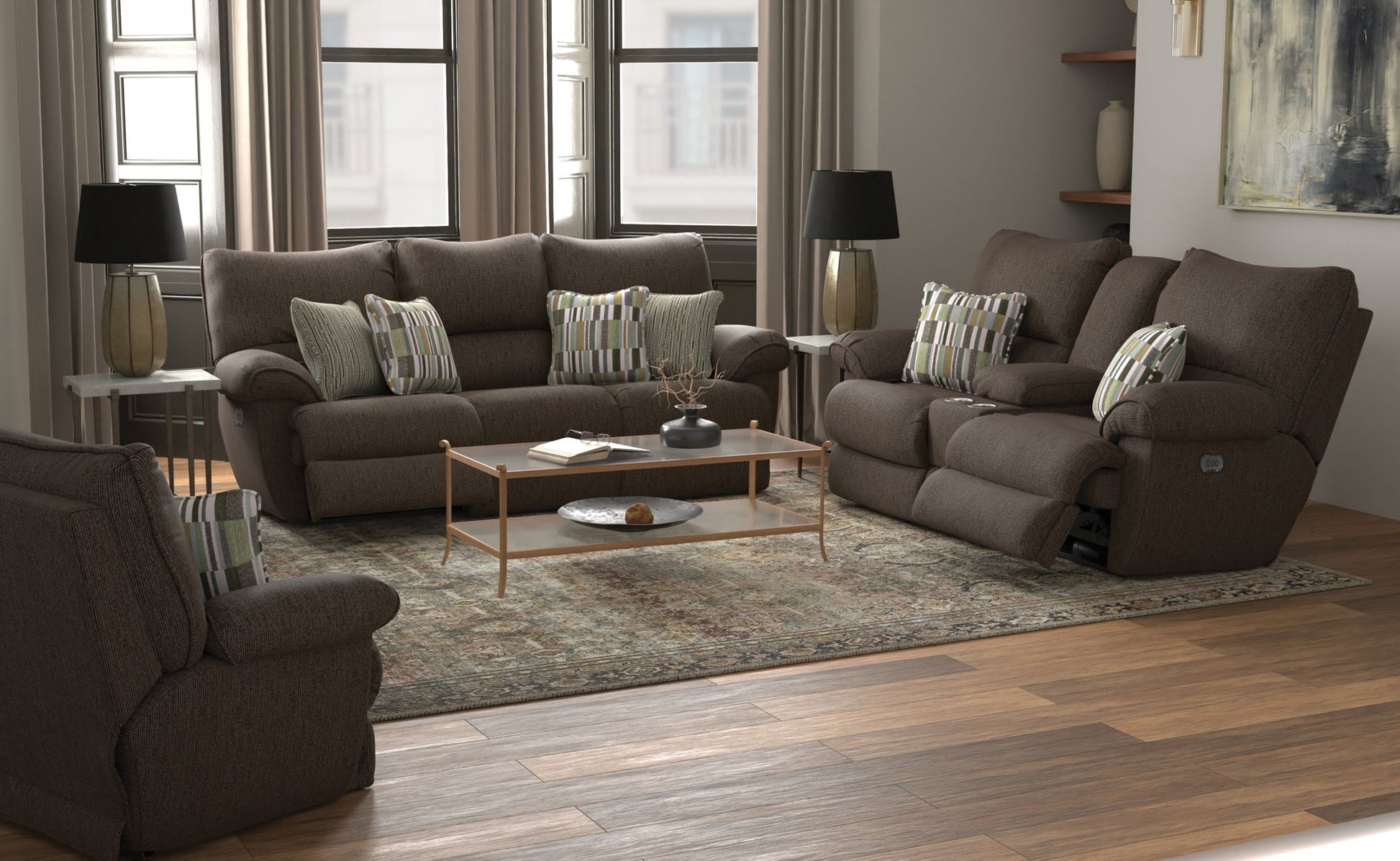 Lenny - Lay Flat Power Recliner - Hornell Furniture Outlet