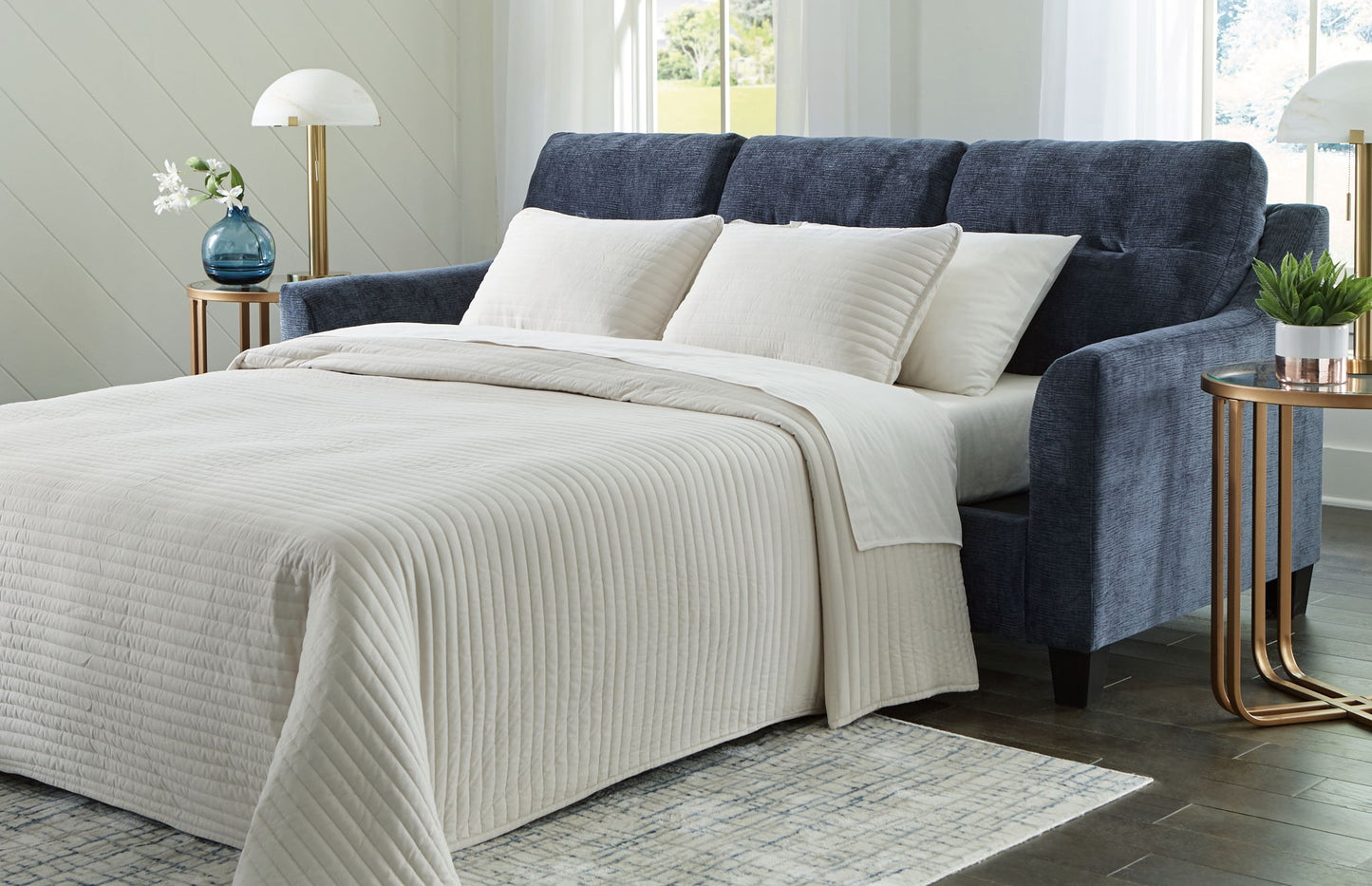 Amity Bay - Sofa Chaise Sleeper - Hornell Furniture Outlet
