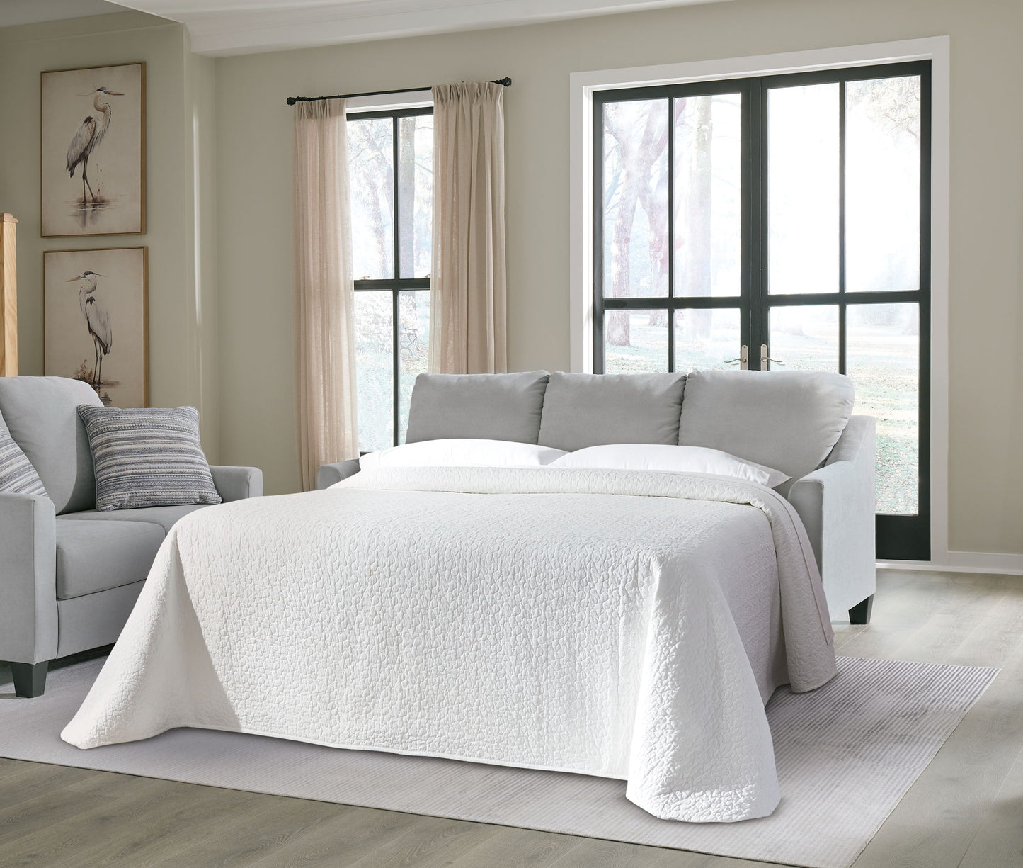Adlai - Shadow - Queen Sofa Sleeper - Hornell Furniture Outlet