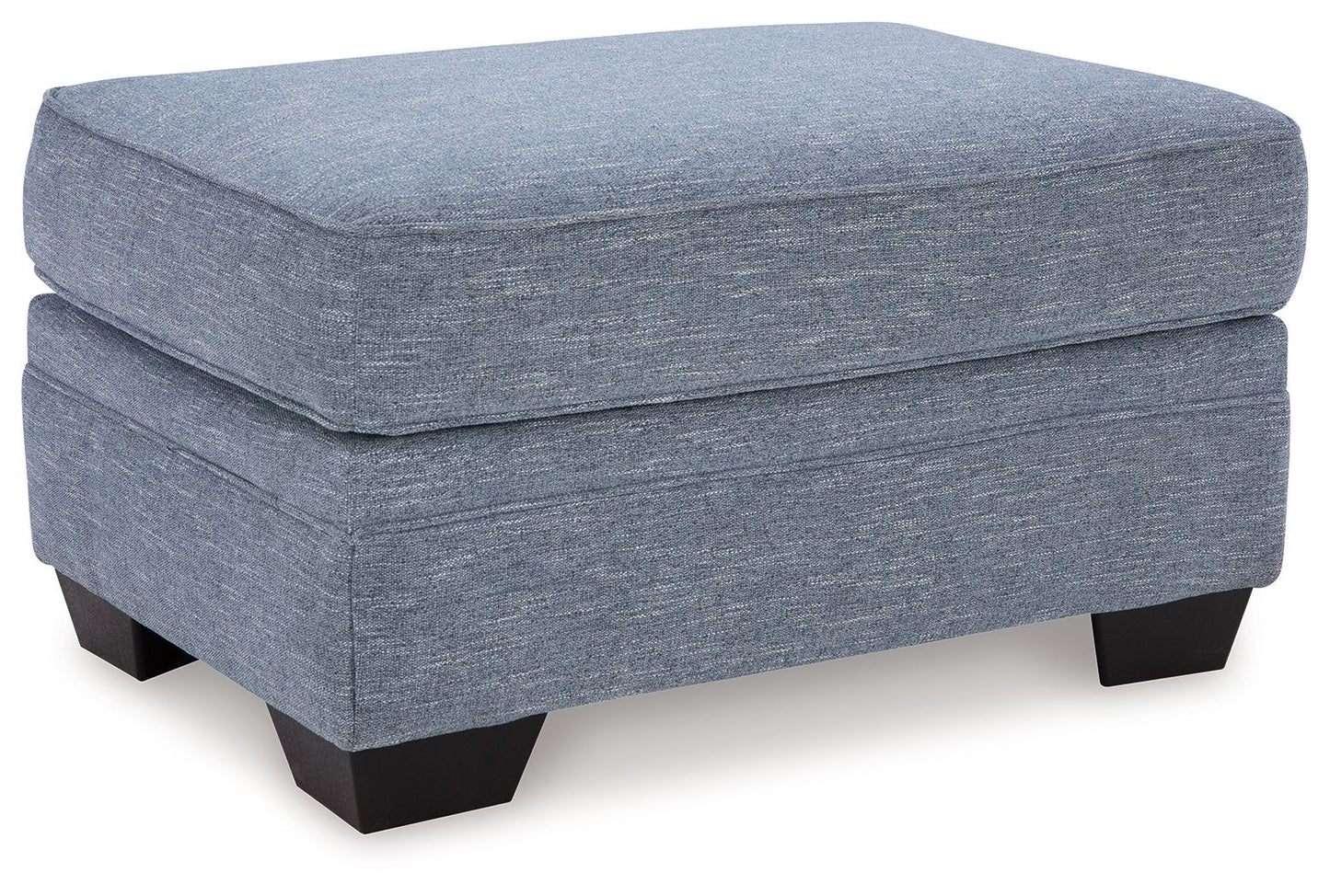 Carissa Manor - Denim - Ottoman - Hornell Furniture Outlet