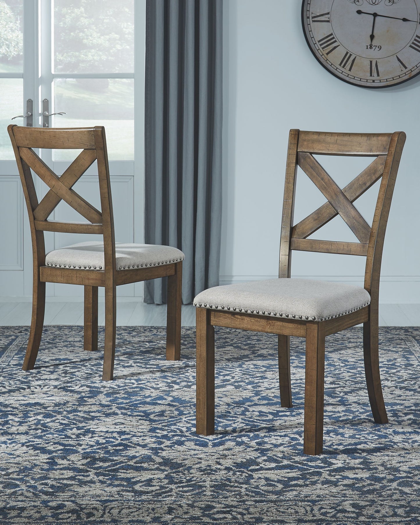 Moriville - Beige - Dining UPH Side Chair (Set of 2) - Hornell Furniture Outlet