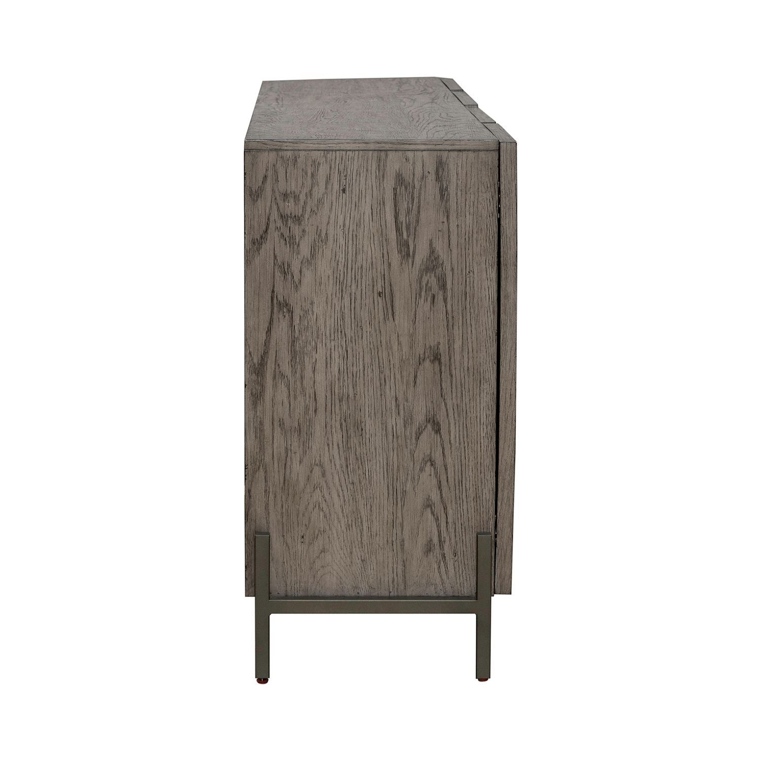 Pelicans Buff - 74" Accent TV Console - Gray - Hornell Furniture Outlet