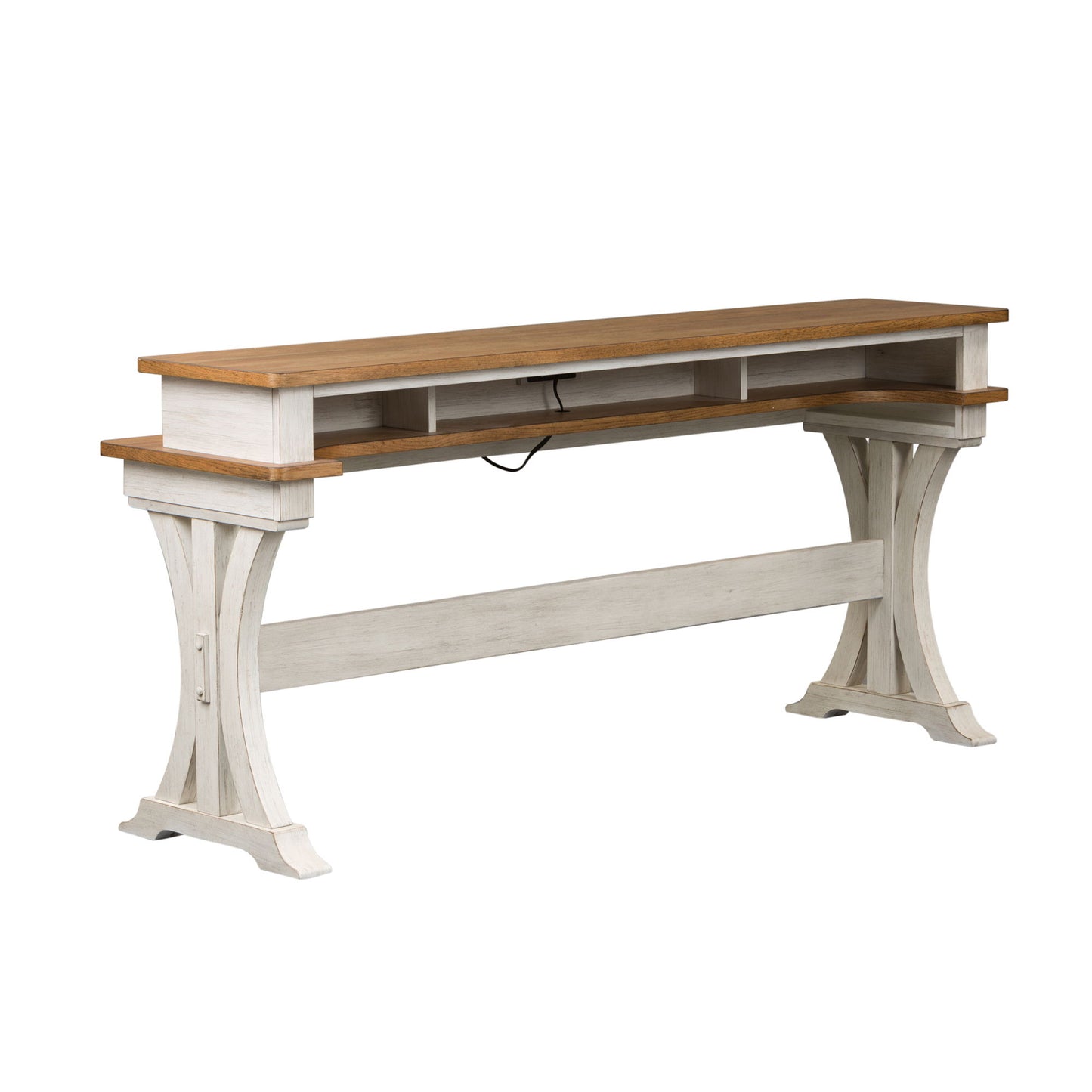 Farmhouse Reimagined - 4 Piece Dining Room Set - White - Hornell Furniture Outlet