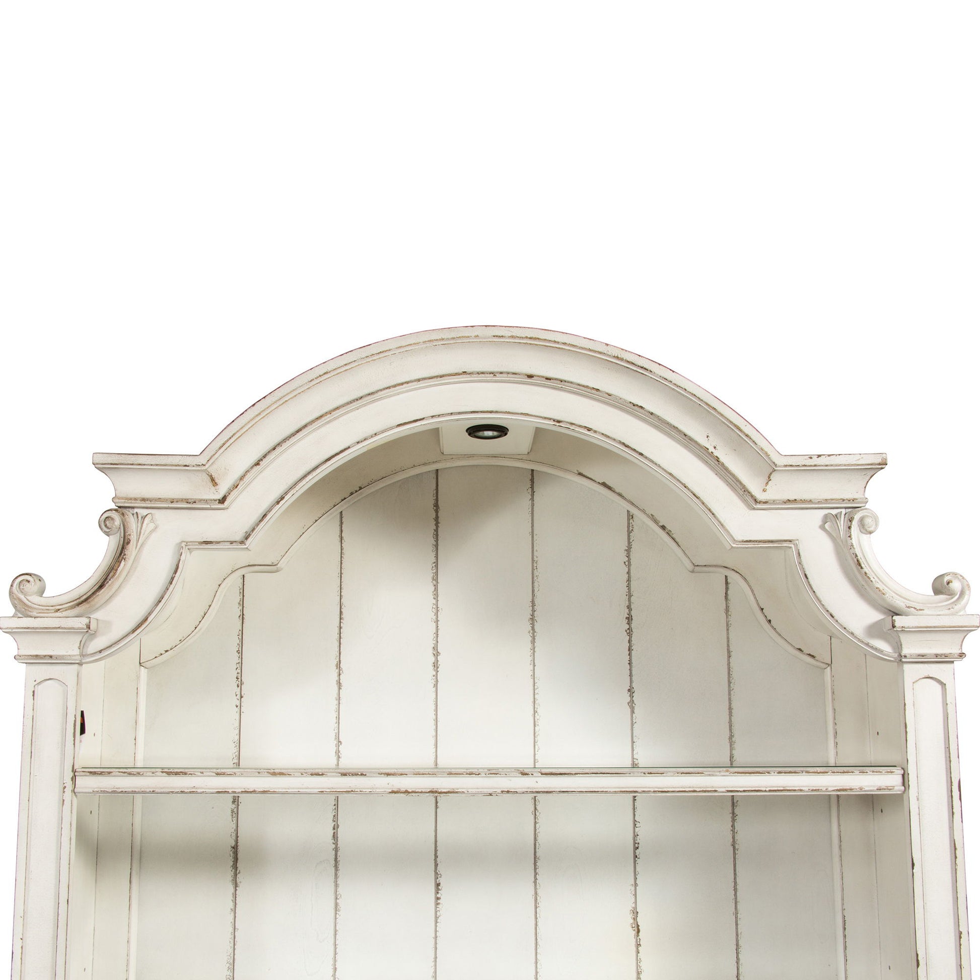 Magnolia Manor - Credenza Hutch - White - Hornell Furniture Outlet