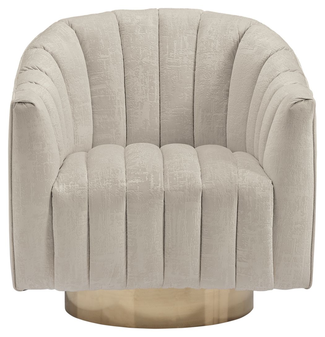 Penzlin - Pearl - Swivel Accent Chair - Hornell Furniture Outlet