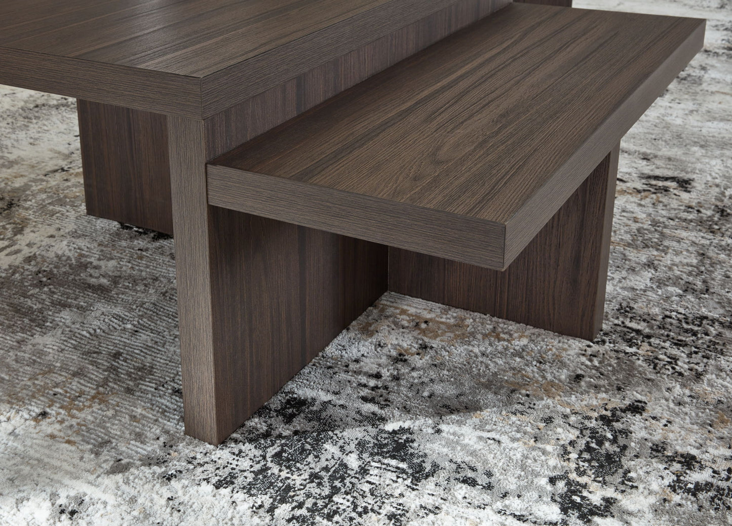 Zendex - Brown - Occasional Table Set (Set of 2) - Hornell Furniture Outlet