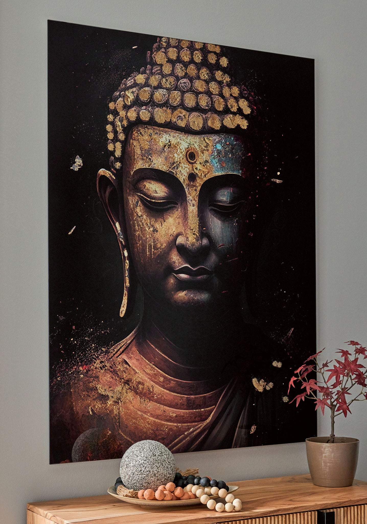 Caymoore - Black / Gold Finish - Wall Art - Hornell Furniture Outlet
