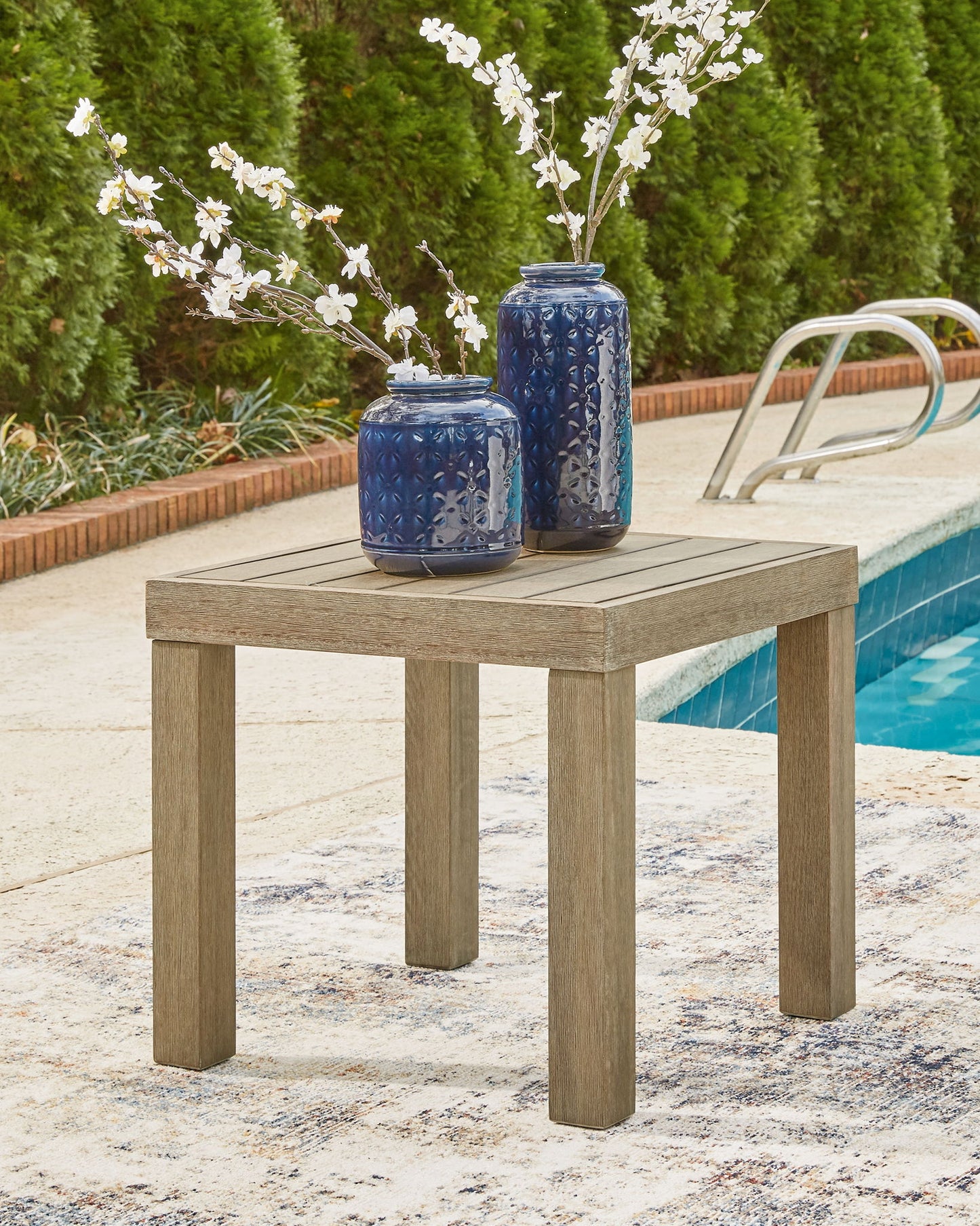 Silo Point - Brown - Square End Table - Hornell Furniture Outlet