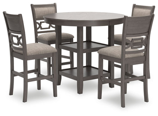 Wrenning - Gray - Drm Counter Table Set (Set of 5) - Hornell Furniture Outlet