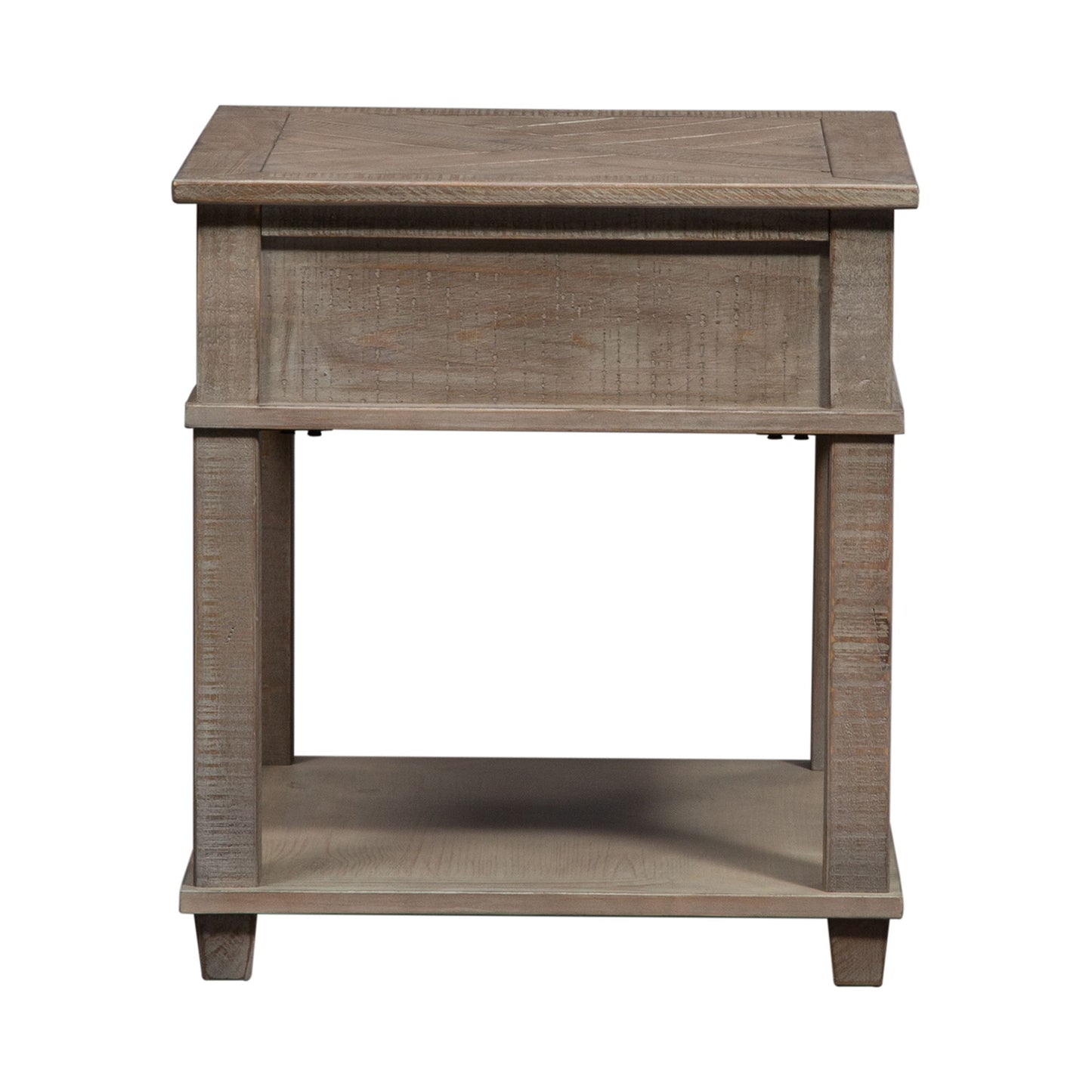 Parkland Falls - Rectangular End Table - Light Brown - Hornell Furniture Outlet