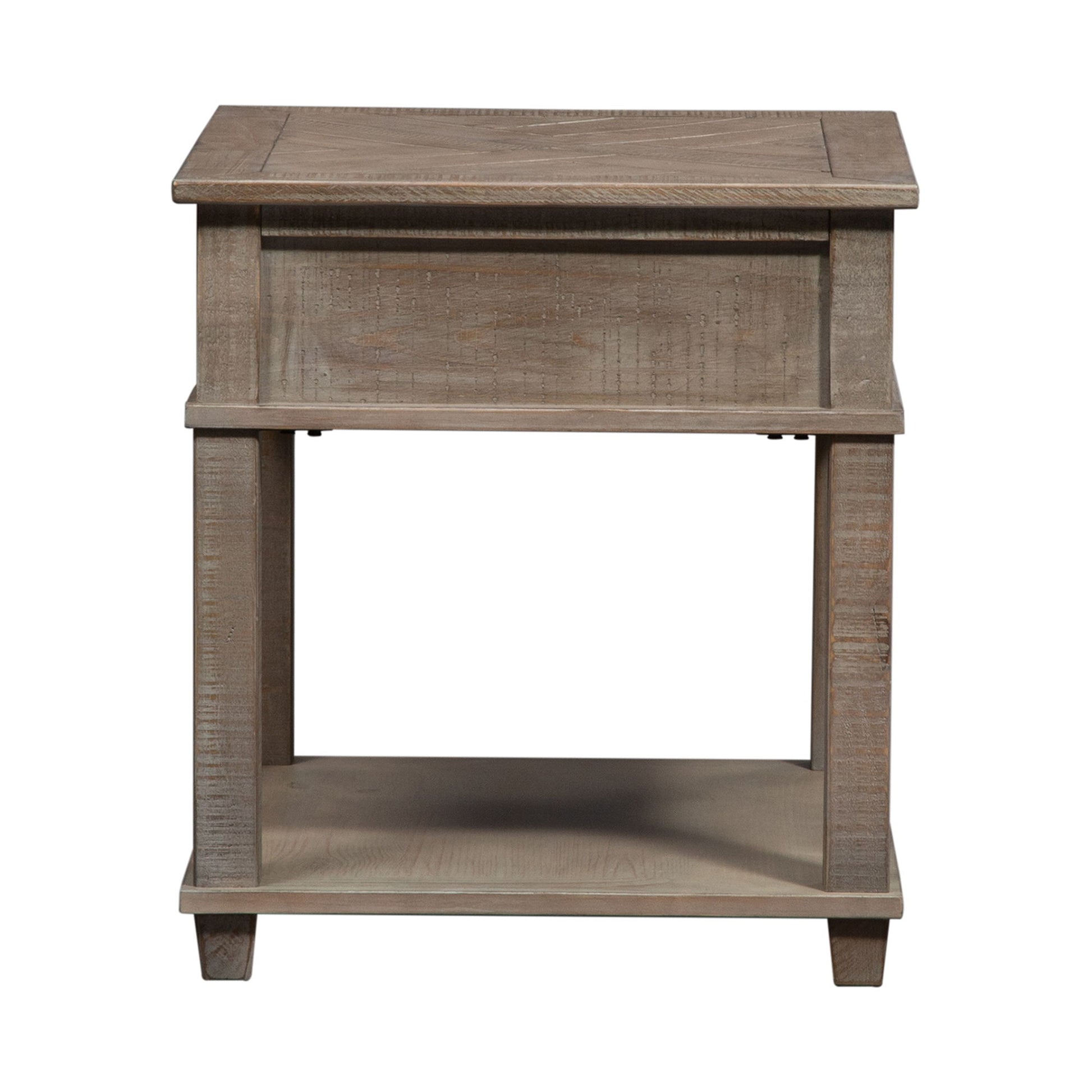 Parkland Falls - Rectangular End Table - Light Brown - Hornell Furniture Outlet