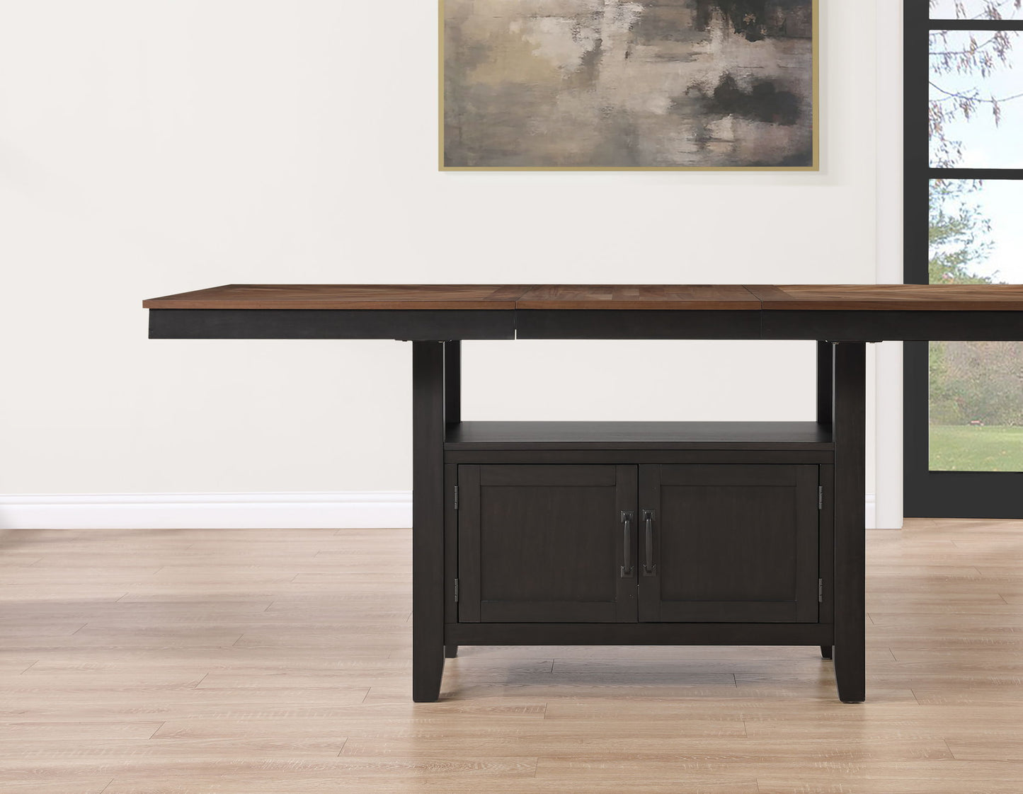 Bermuda - Storage Counter Table - Black - Hornell Furniture Outlet