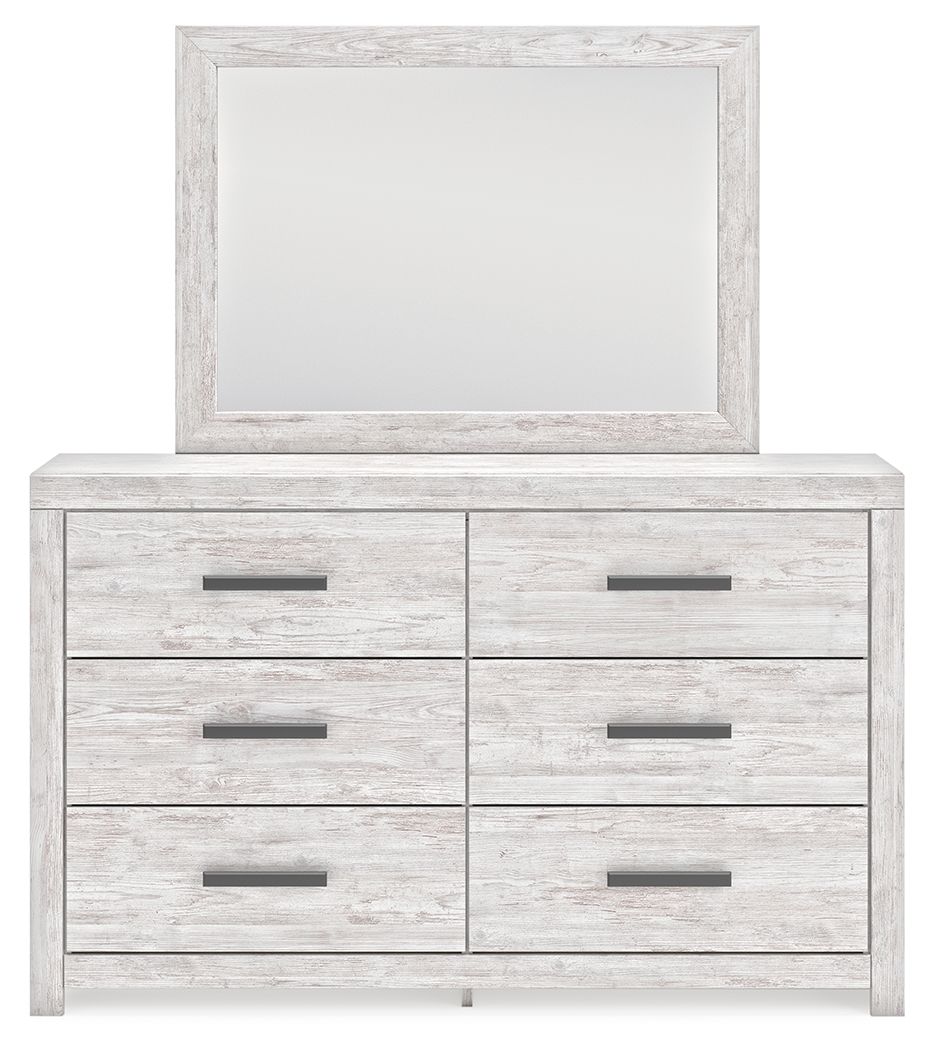 Cayboni - Whitewash - Dresser And Mirror - Hornell Furniture Outlet
