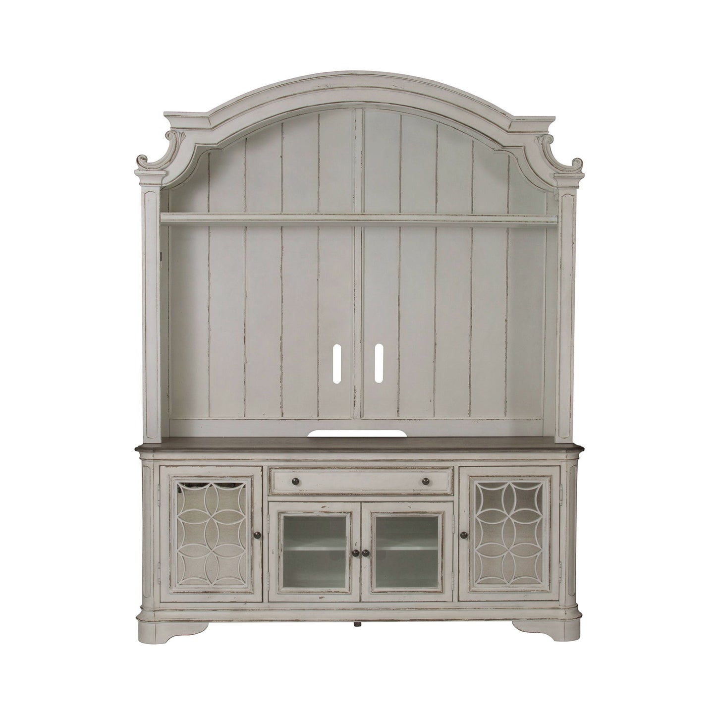 Magnolia Manor - Entertainment Center - White - Hornell Furniture Outlet
