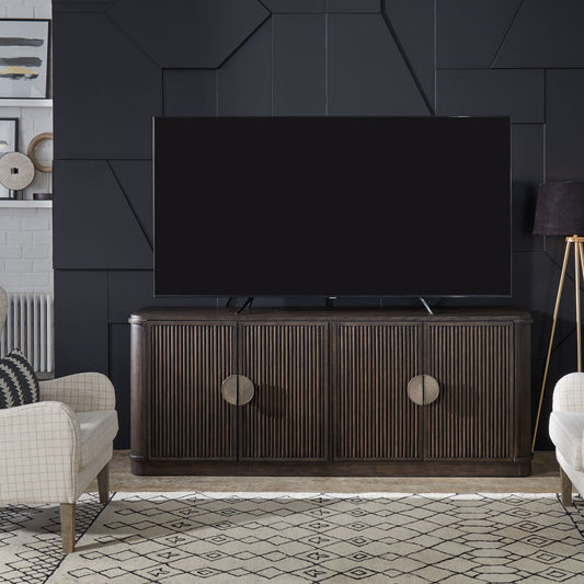 City View - 82" TV Console - Coffee Bean - Hornell Furniture Outlet