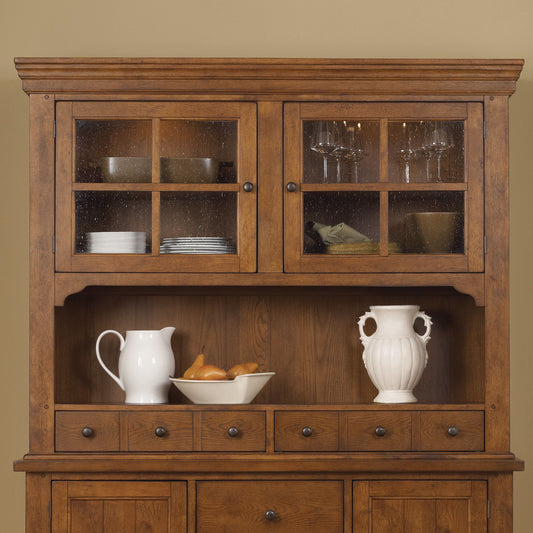Hearthstone Ridge - Hutch - Light Brown - Hornell Furniture Outlet