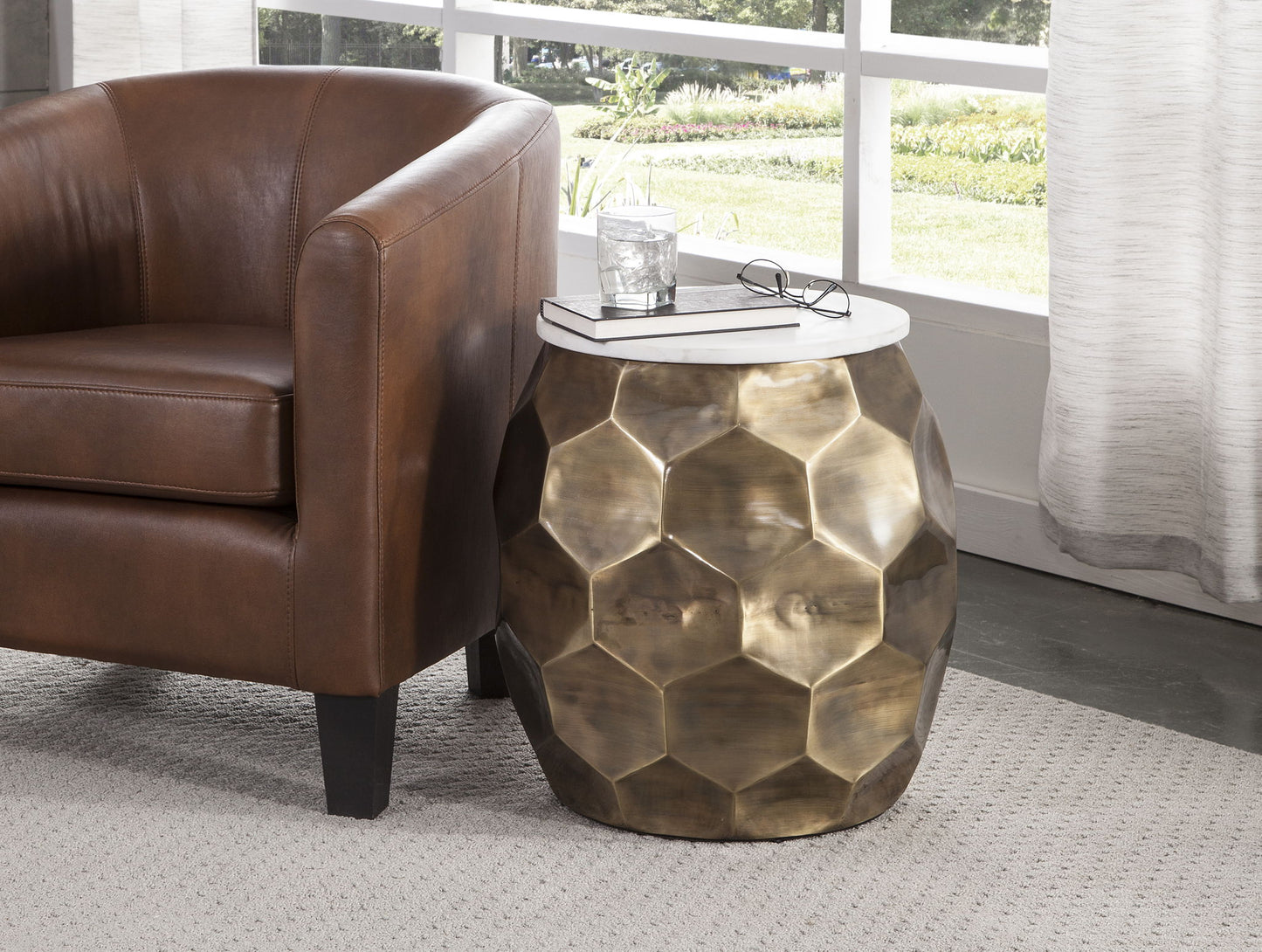 Stomp - Round End Table - Hornell Furniture Outlet