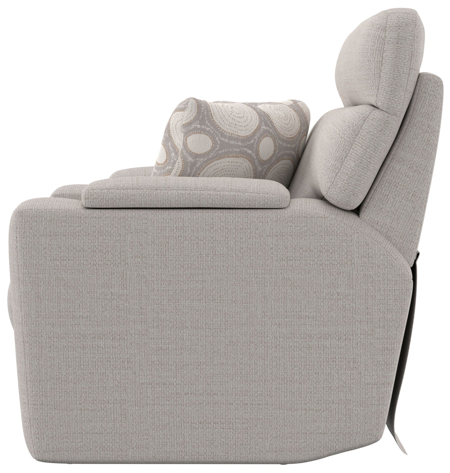 Sanctuary - Health & Wellness Power Lay Flat Recliner With Power Adjustable Headrest And Lumbar / Therapeutic Heat & Massage - Winter - Hornell Furniture Outlet