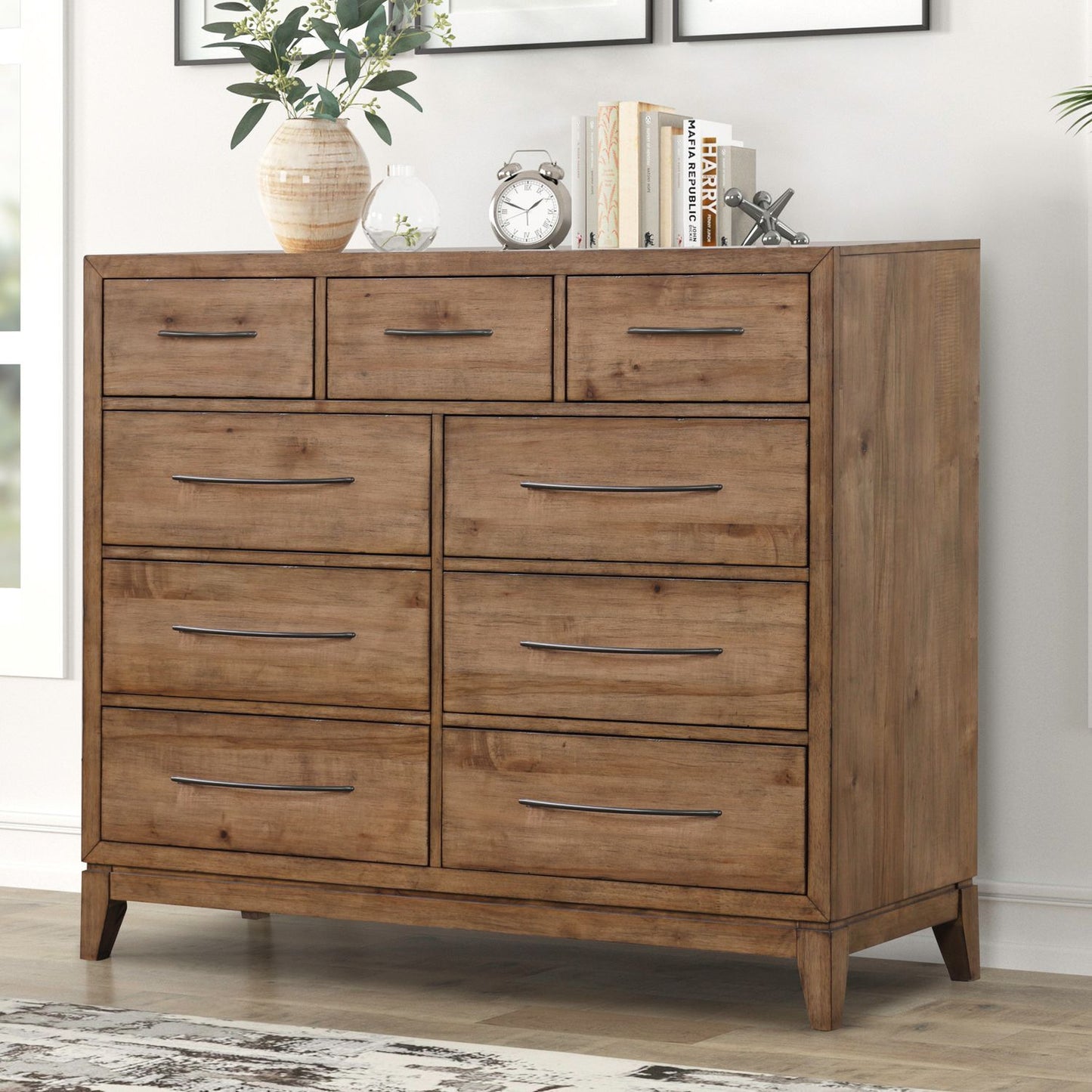 Shaker Lakes - 9 Drawer Chesser - Brown - Hornell Furniture Outlet