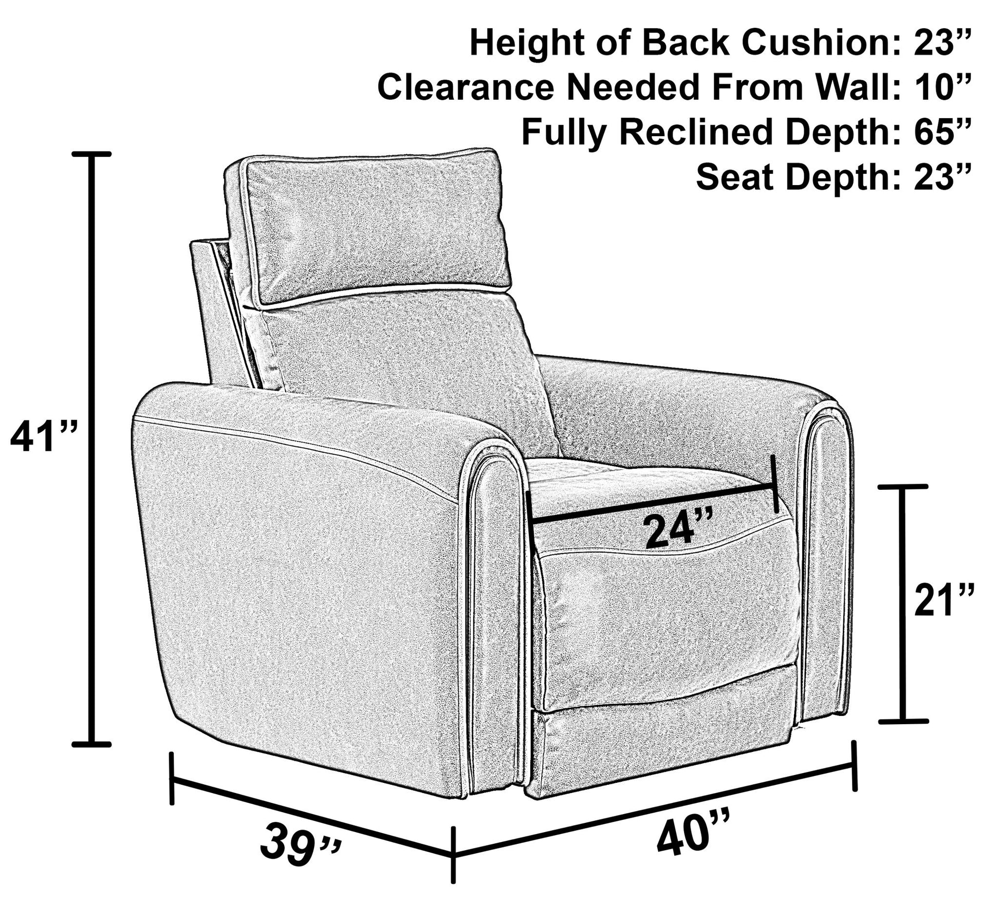 Nico - Power Headrest Wall Hugger Recliner - Hornell Furniture Outlet
