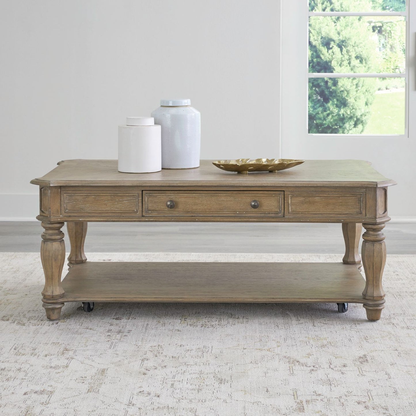 Magnolia Manor - Rectangular Cocktail Table - Hornell Furniture Outlet